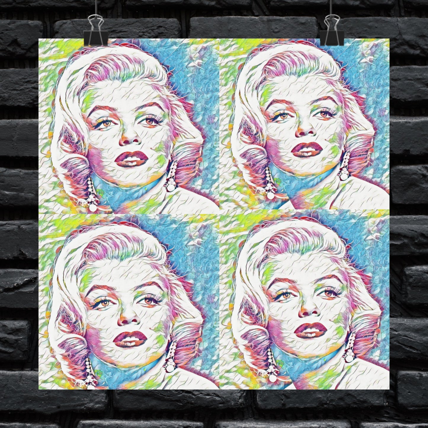 Pop Art Marilyn Monroe Poster - Vibrant and Iconic Wall Decor