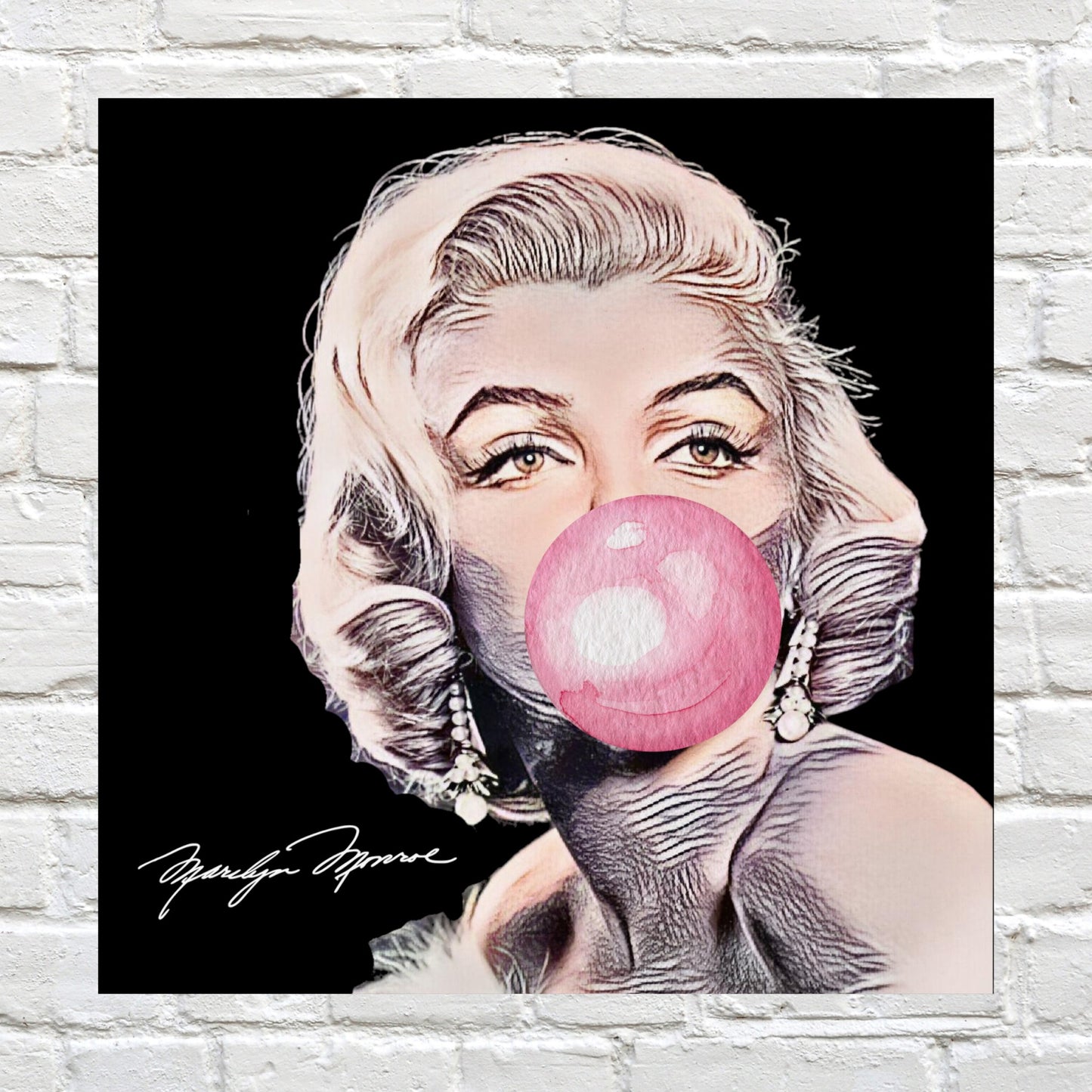 Marilyn Monroe Bubblegum Poster - Iconic and Playful Wall Art