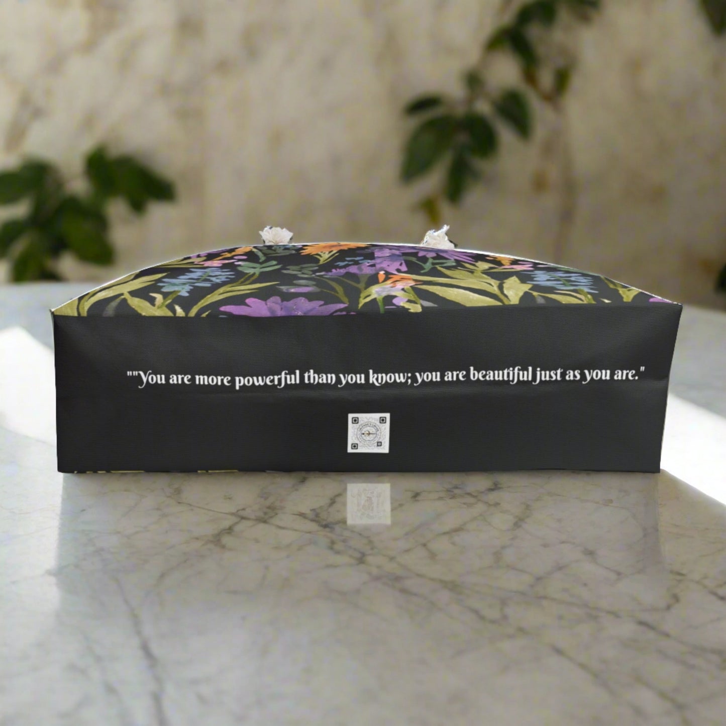 Floral Weekender Bag - Black