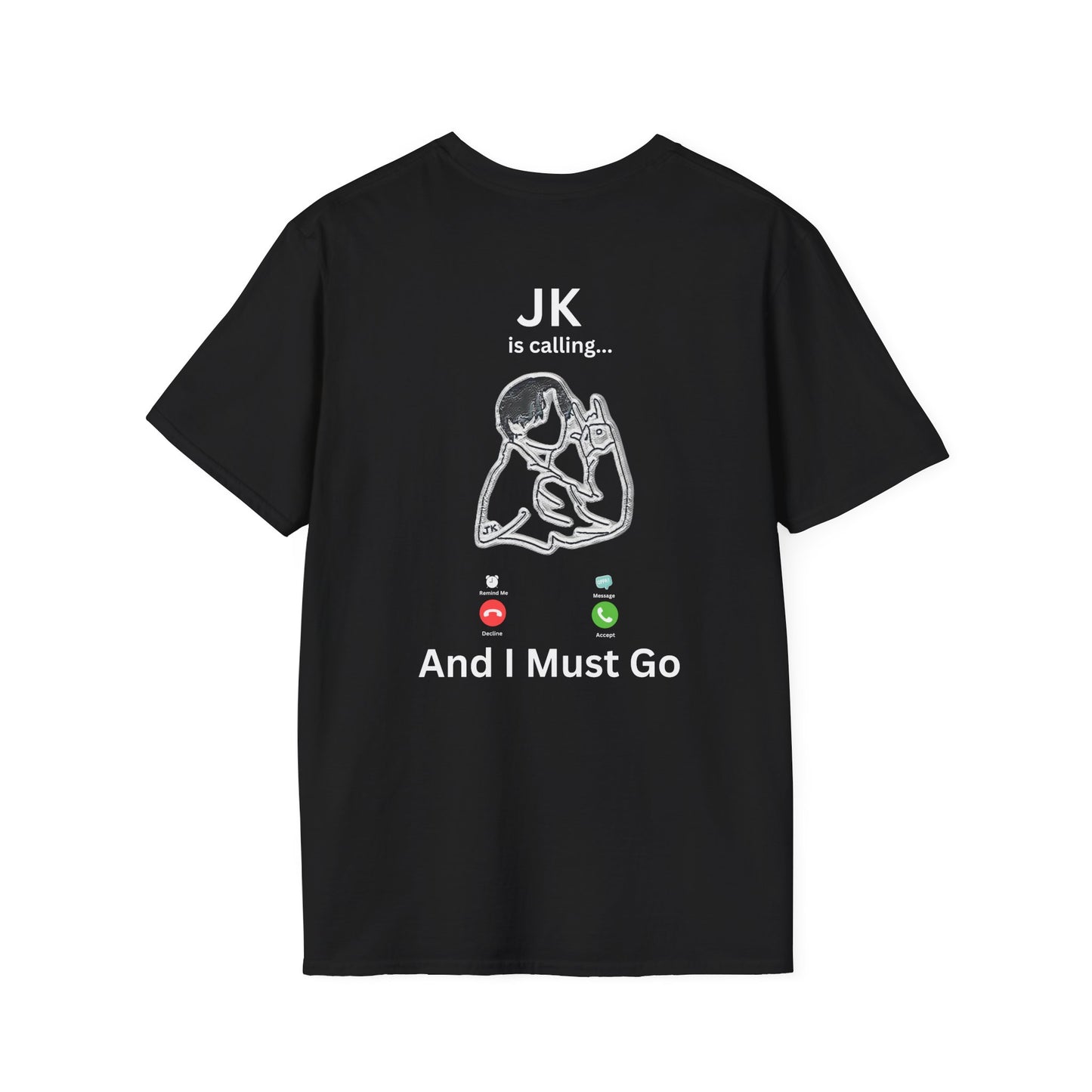 JK is Calling T-Shirt | K-Pop Fan Tee | Front & Back Design | XS-5XL