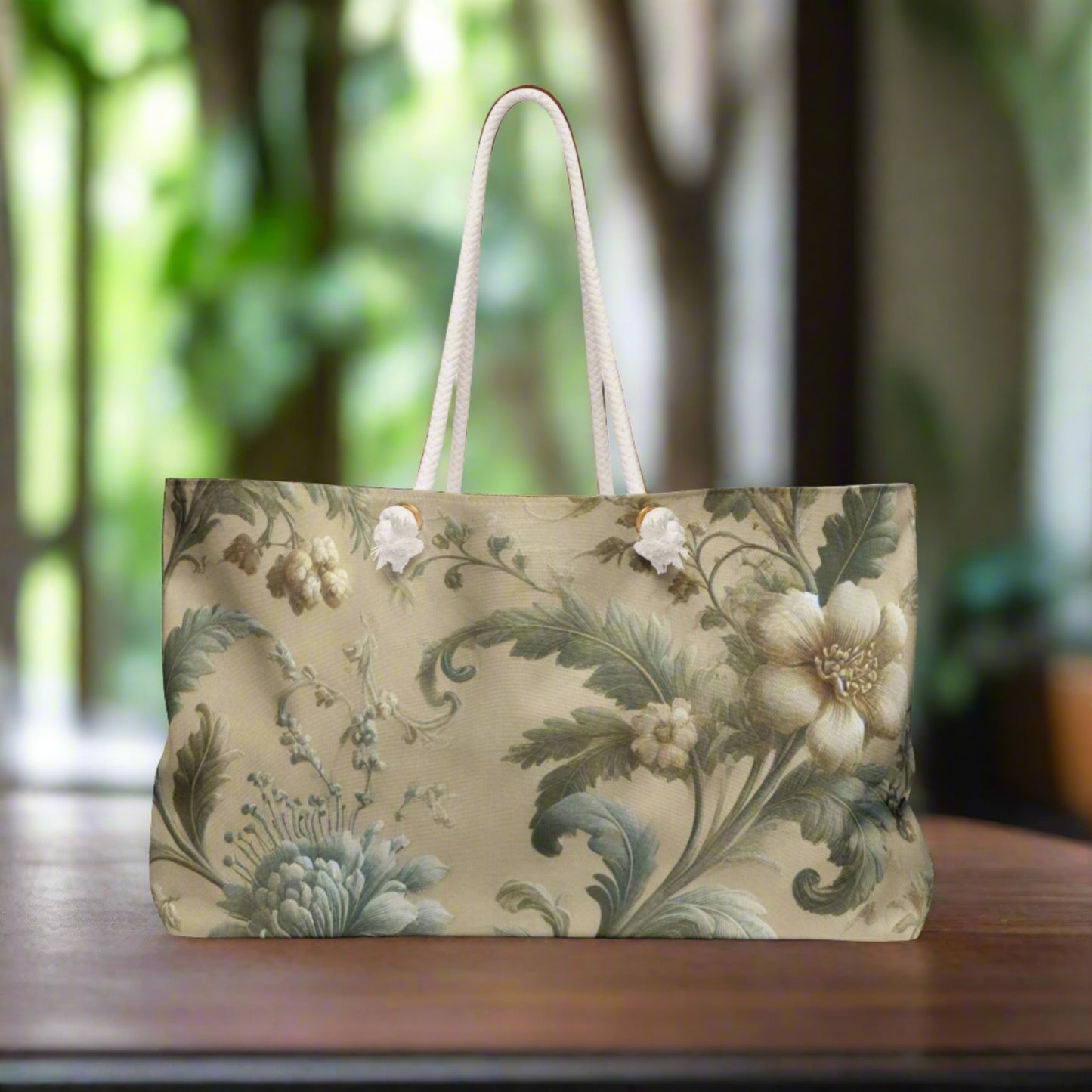 Elegant Floral Estelle Taylor Weekender Bag