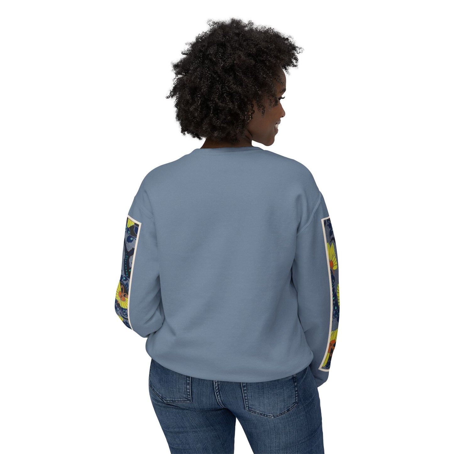 Art Nouveau Butterfly Crewneck Sweatshirt – E. A. Séguy Inspired Unisex Sweater