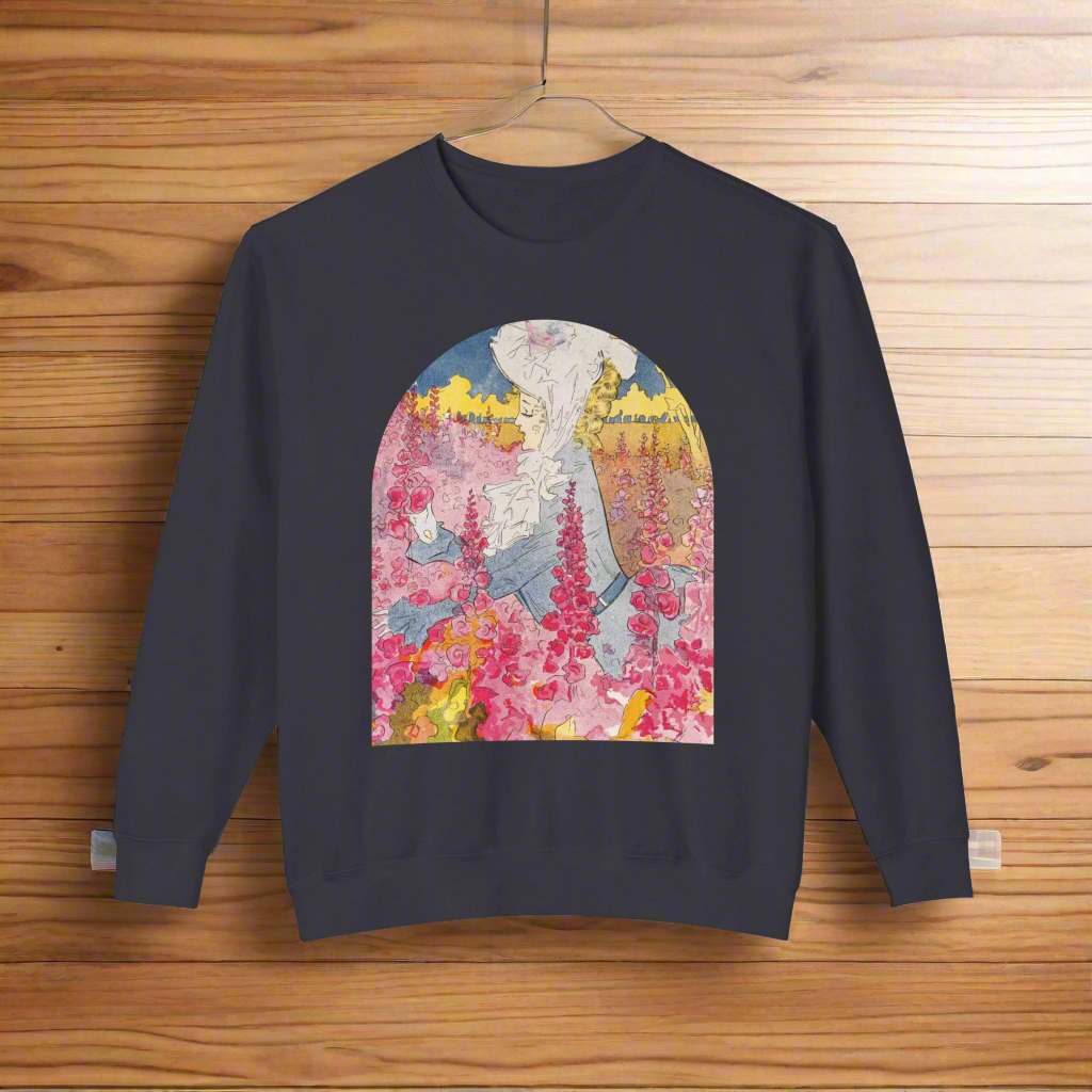 Summer (1907) by Penrhyn Stanlaws – Vintage Art Unisex Crewneck Sweatshirt featuring a classic artwork design for both men and women.