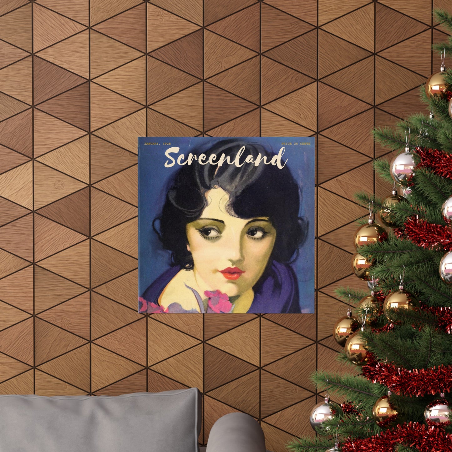 Estelle Taylor Screenland Magazine Cover Poster - Illustrated by Anita Parkhurst (January 1928)