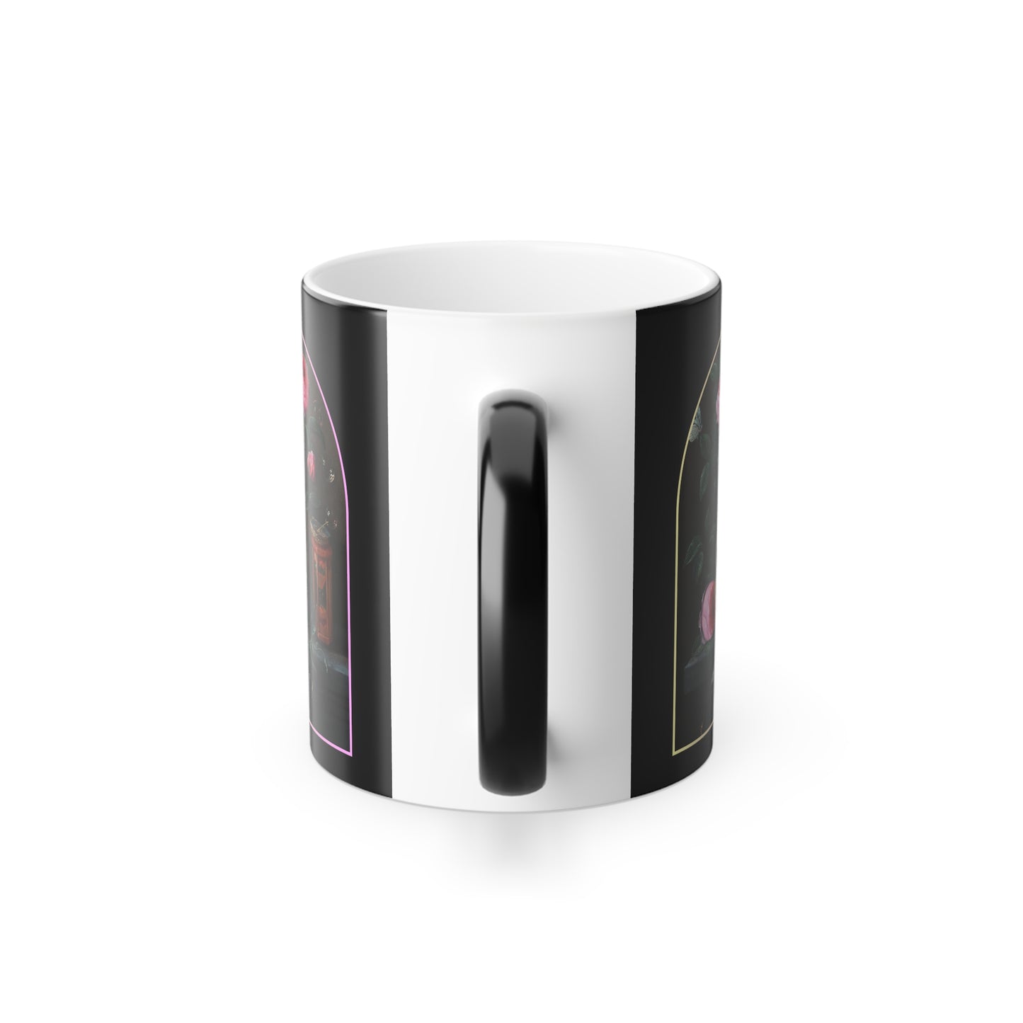 Back view of C-handle mug