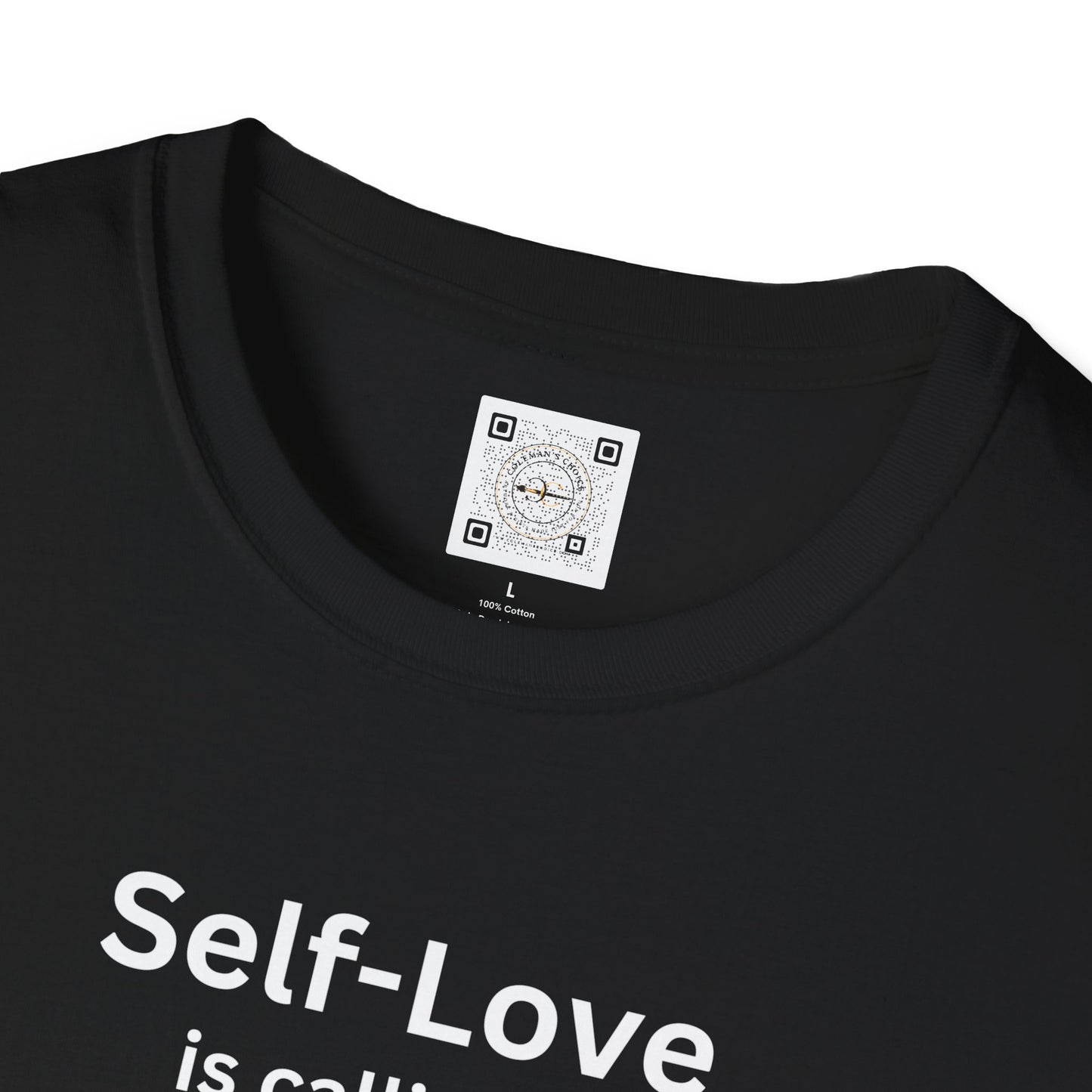 Self-Love is Calling... And I Must Embrace It Boho T-Shirt (With Back Message)