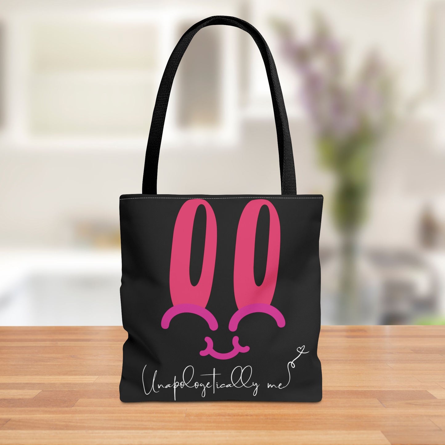"Unapologetically Me" Bunny Face Tote Bag - Stylish and Fun!