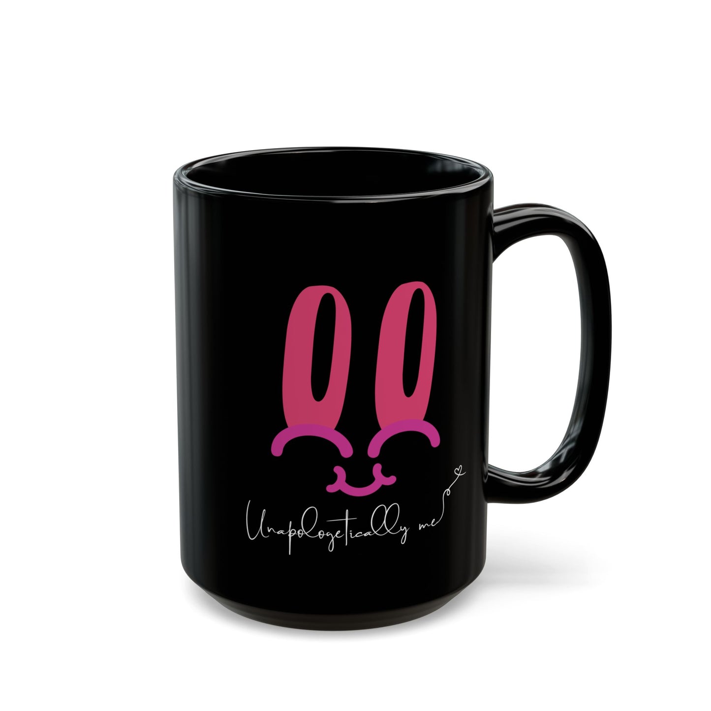 "Unapologetically Me" Coffee Mug – Bunny Face & Worth Era Motivational Mug, 11oz & 15oz
