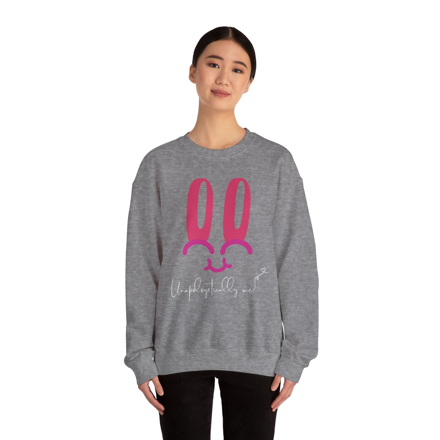 "Unapologetically Me" Bunny Face Sweatshirt - Comfort Meets Confidence