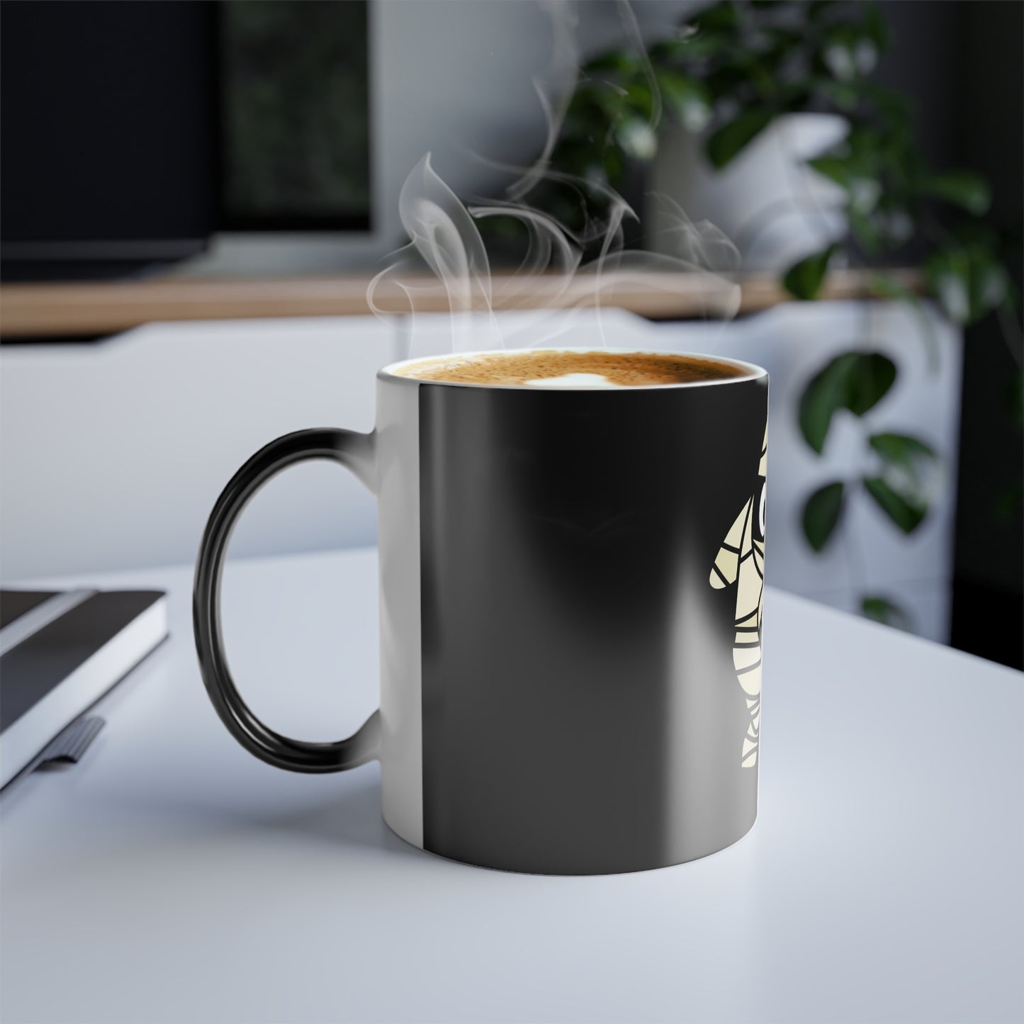 No Bones About It Heat-Activated Color-Changing Mug, 11oz, featuring a skeleton design that changes color with heat.