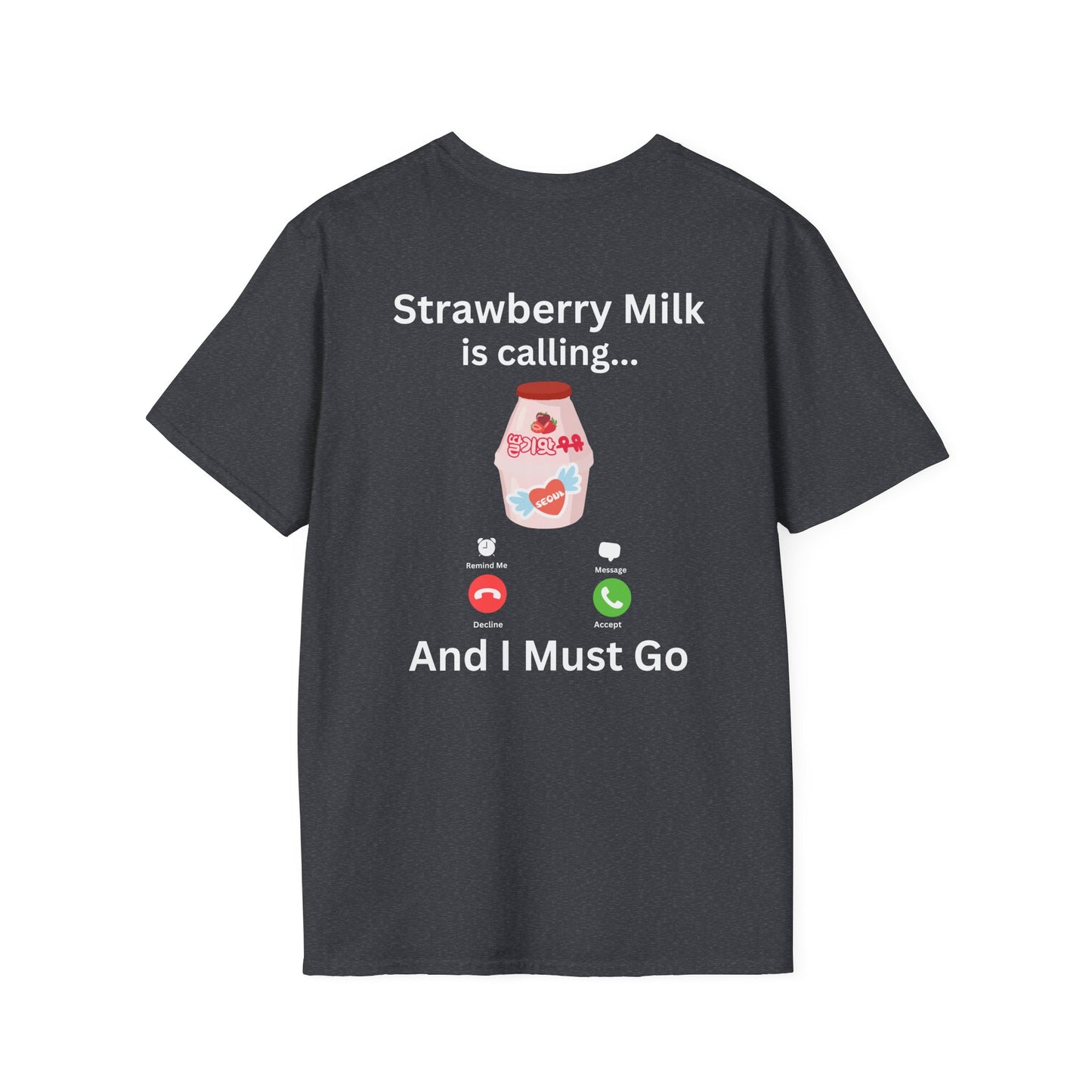 Strawberry Milk is Calling T-Shirt – Fun South Korean Culture Tee | S-5XL