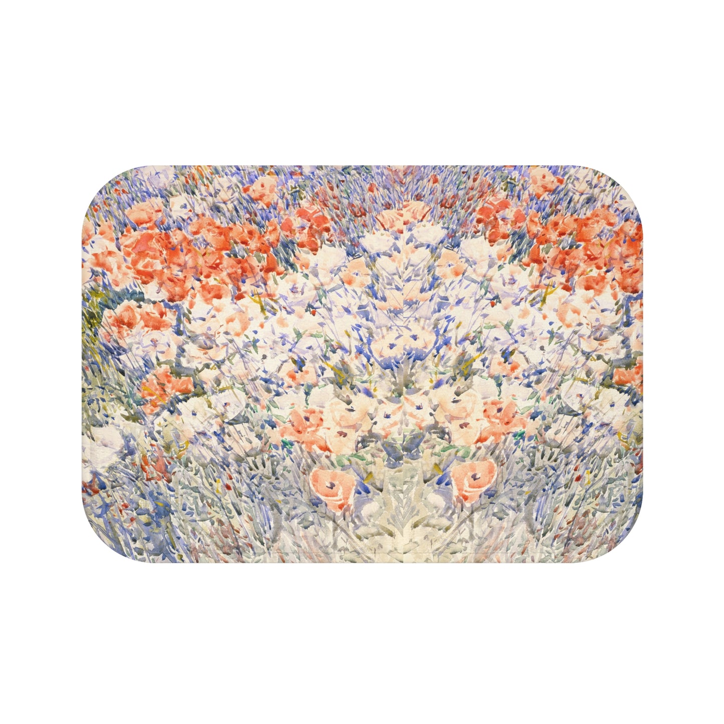 Floral Art Bath Mat | Childe Hassam’s The Island Garden Design