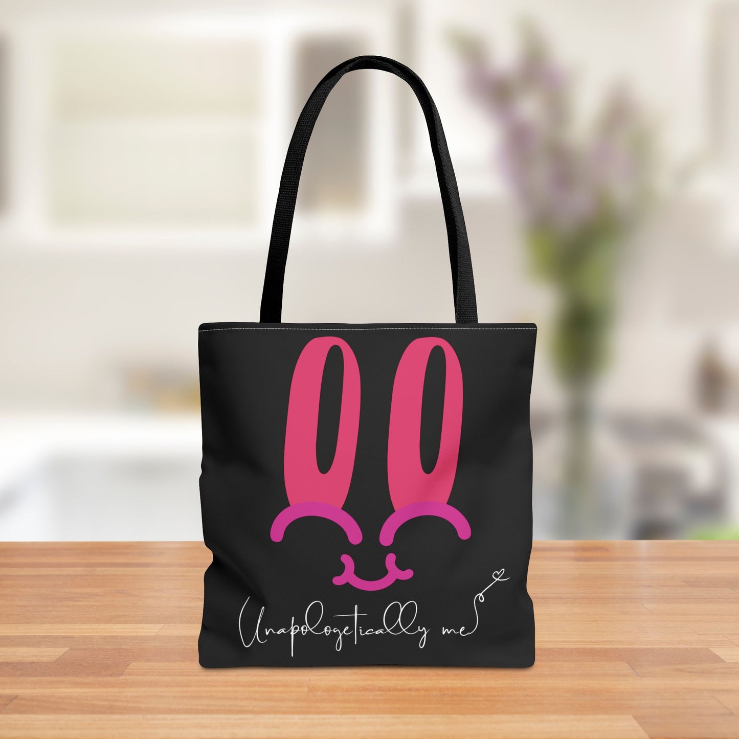 "Unapologetically Me" Bunny Face Tote Bag - Stylish and Fun!