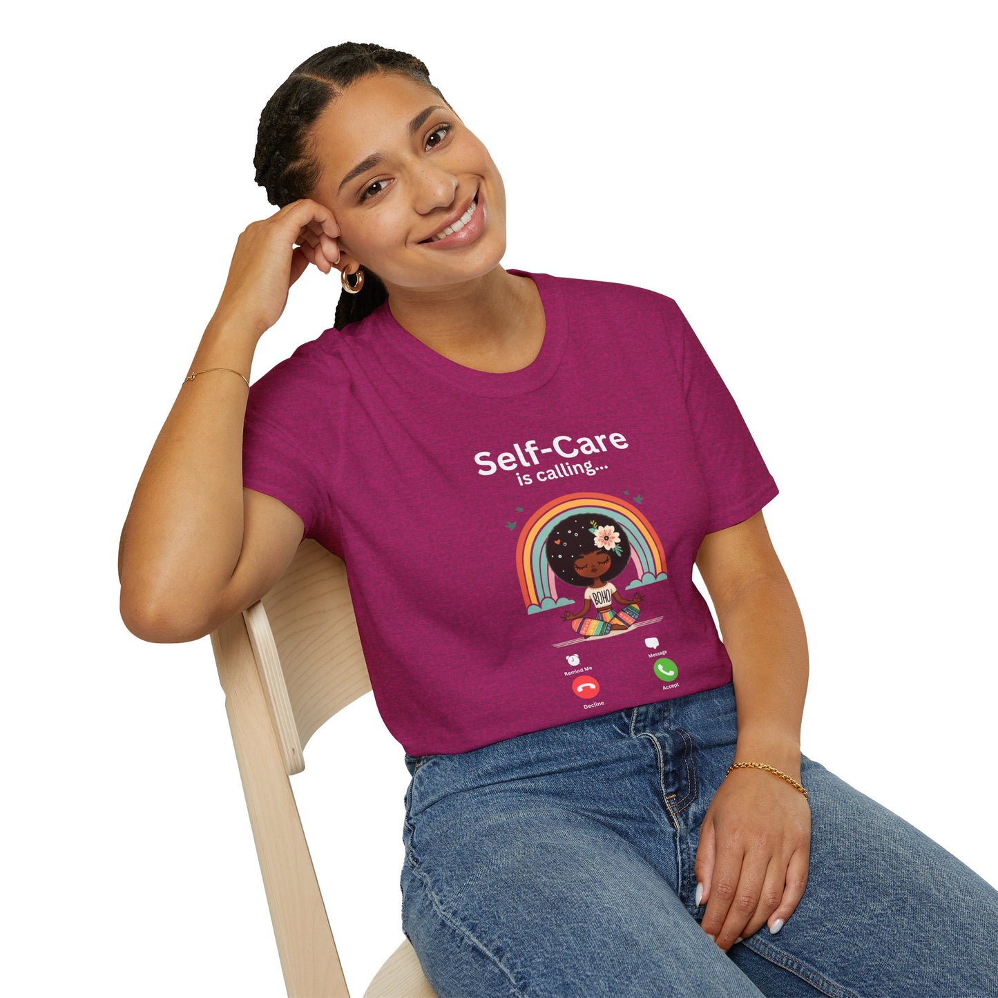 Self-Care is Calling... And I Must Answer Boho T-Shirt