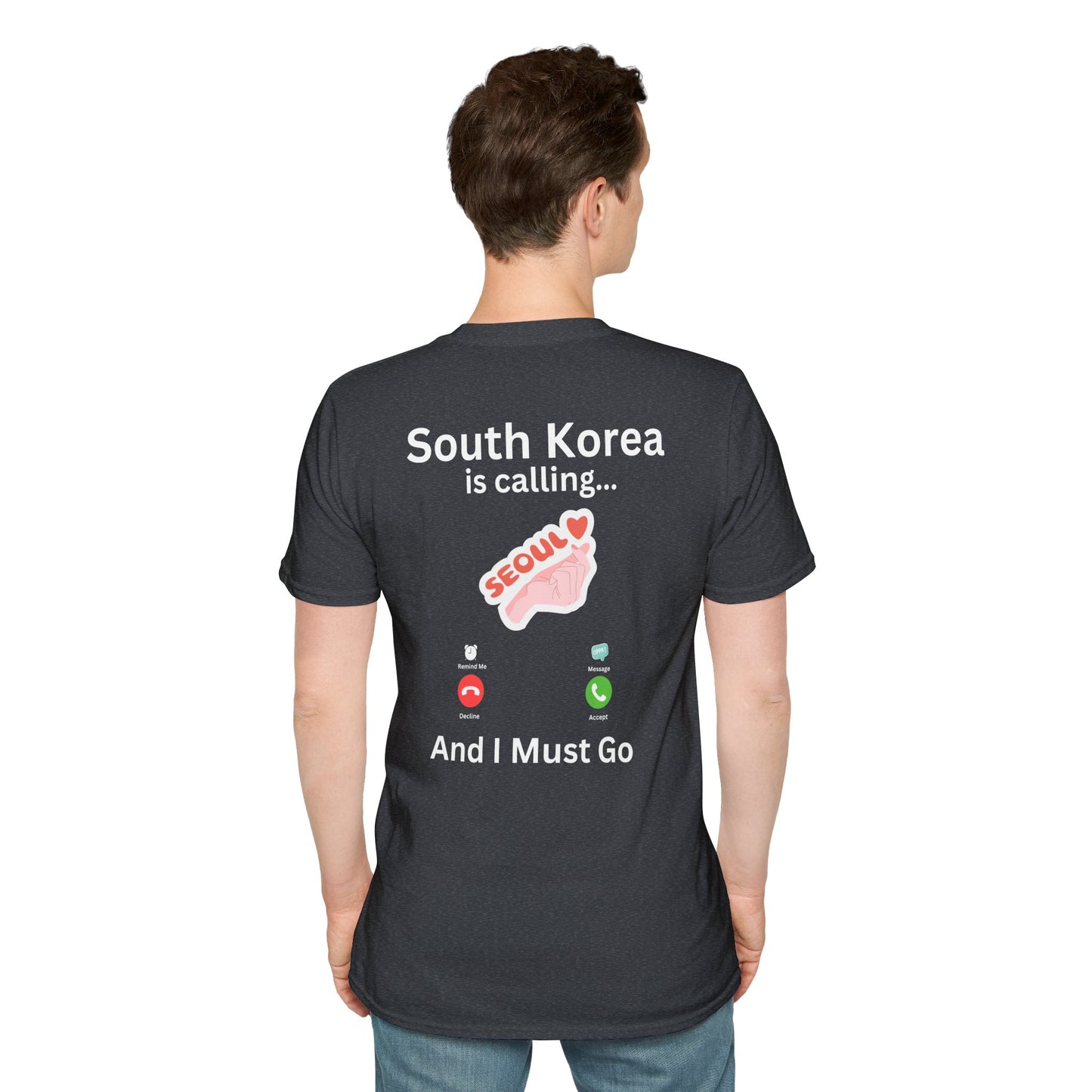 South Korea is Calling T-Shirt | Seoul Travel Tee | Front & Back Design | XS-5XL