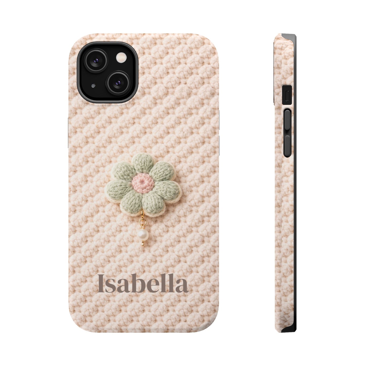 Soft Life Crochet iPhone Case | Floral Design