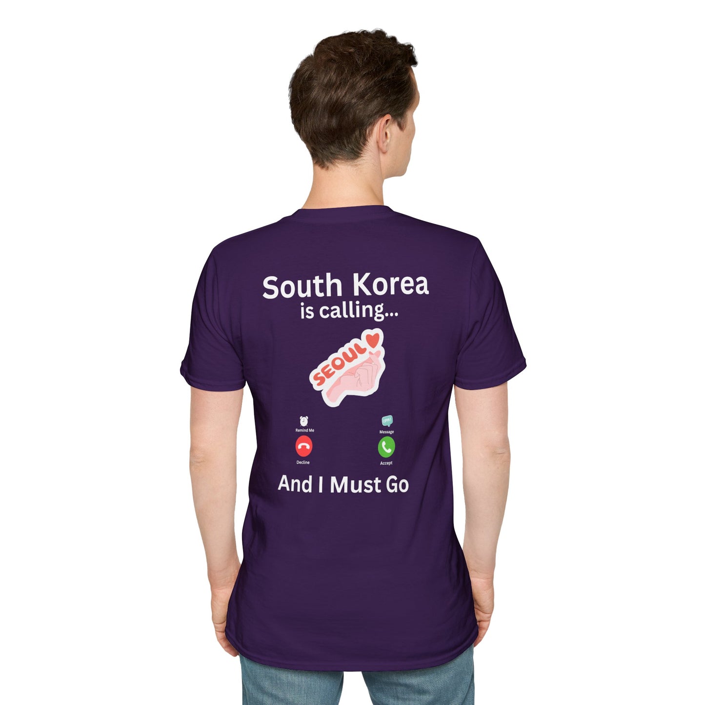 South Korea is Calling T-Shirt | Seoul Travel Tee | Front & Back Design | XS-5XL