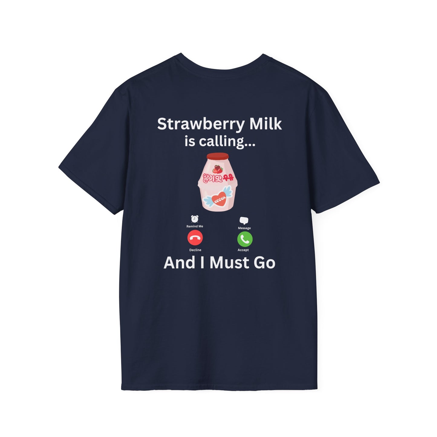 Strawberry Milk is Calling T-Shirt – Fun South Korean Culture Tee | S-5XL