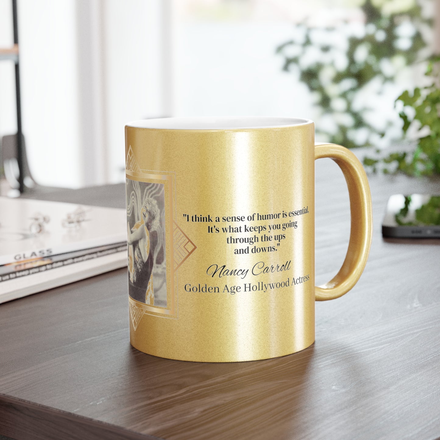 Nancy Carroll Golden Age Hollywood Actress Metallic Mug