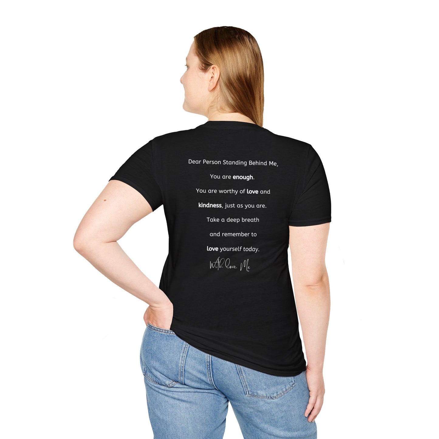 Self-Love is Calling... And I Must Embrace It Boho T-Shirt (With Back Message)