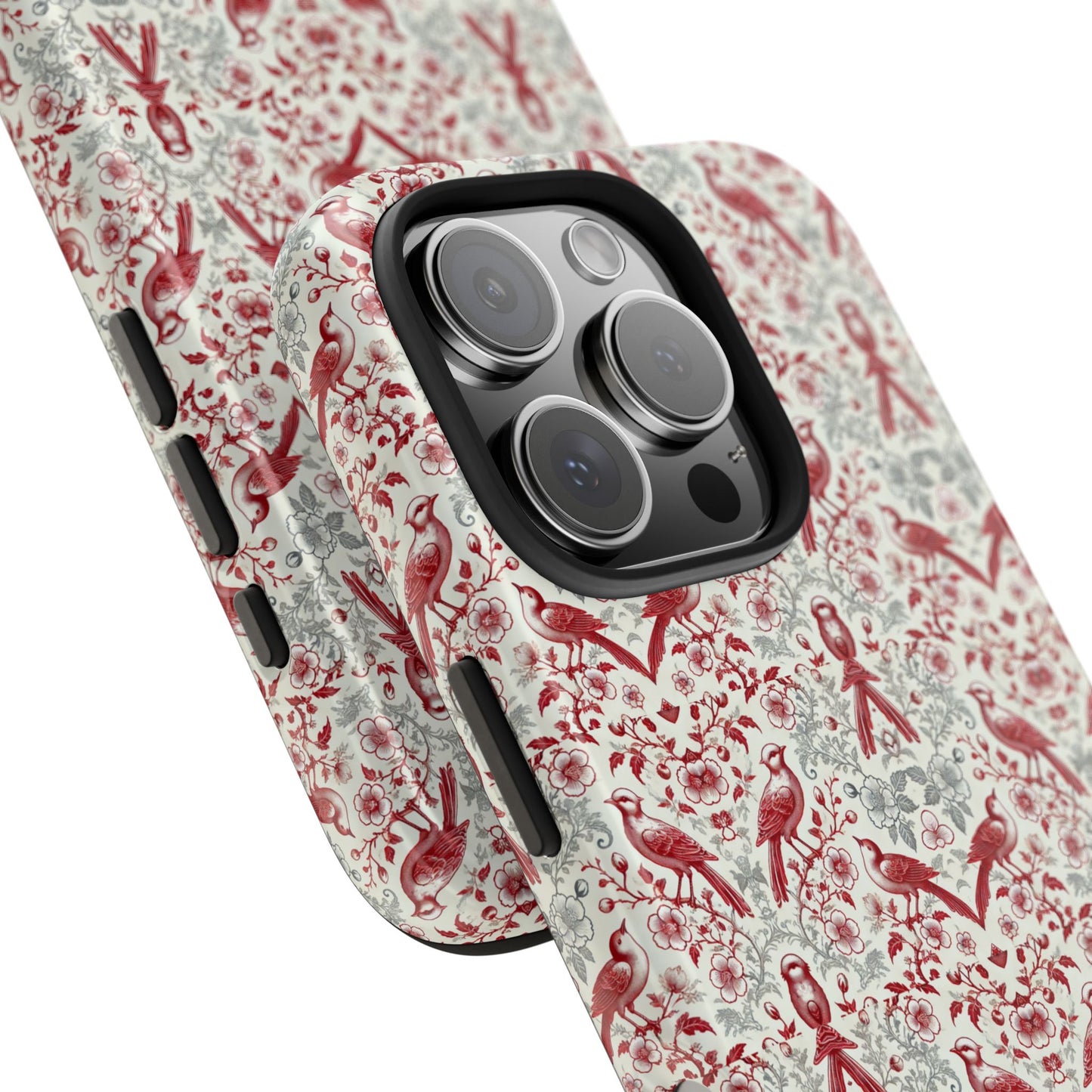 Vintage Bird & Floral Phone Case | Elegant Nature-Inspired iPhone & Samsung Case | Protective & Stylish Slim or Tough Case