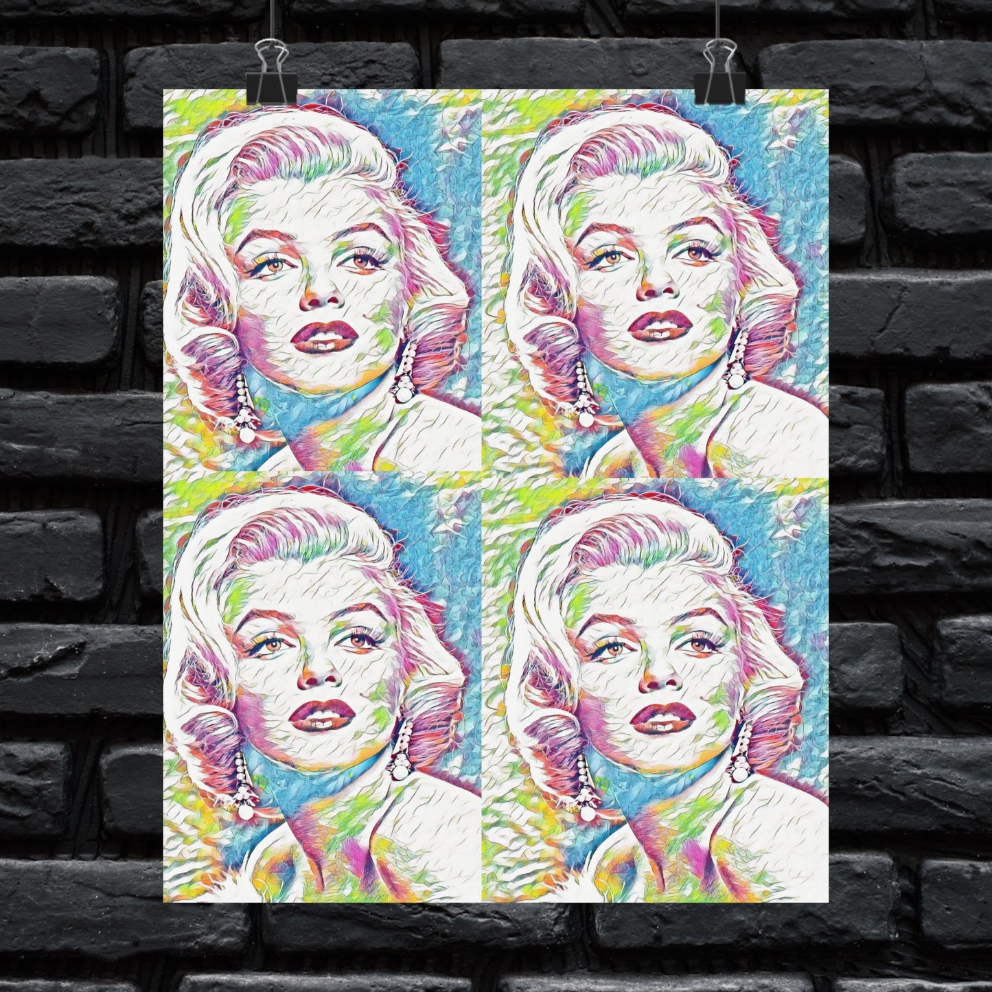 Pop Art Marilyn Monroe Poster - Vibrant and Iconic Wall Decor