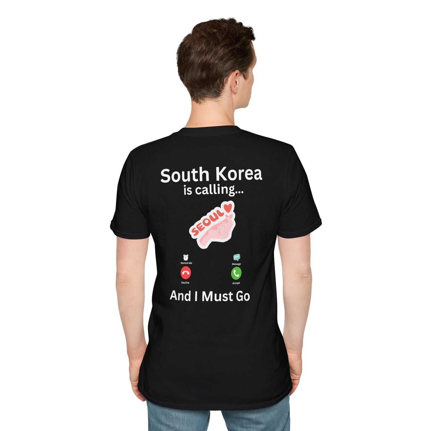 South Korea is Calling T-Shirt | Seoul Travel Tee | Front & Back Design | XS-5XL