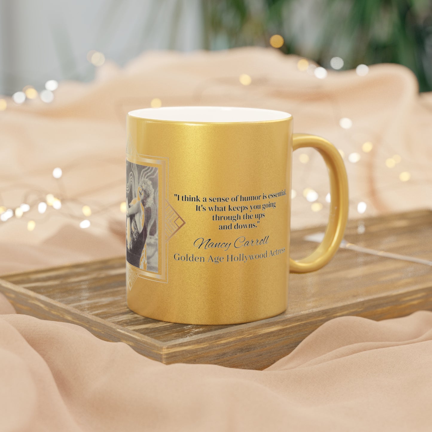 Nancy Carroll Golden Age Hollywood Actress Metallic Mug