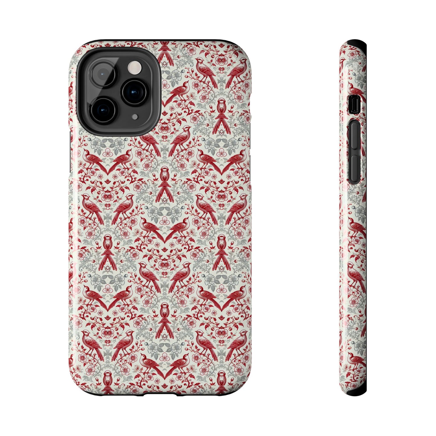 Vintage Bird & Floral Phone Case | Elegant Nature-Inspired iPhone & Samsung Case | Protective & Stylish Slim or Tough Case