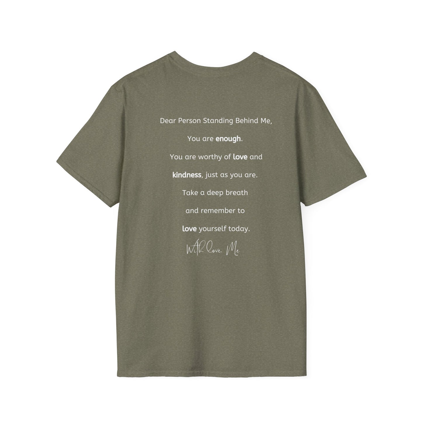 Self-Love is Calling... And I Must Embrace It Boho T-Shirt (With Back Message)