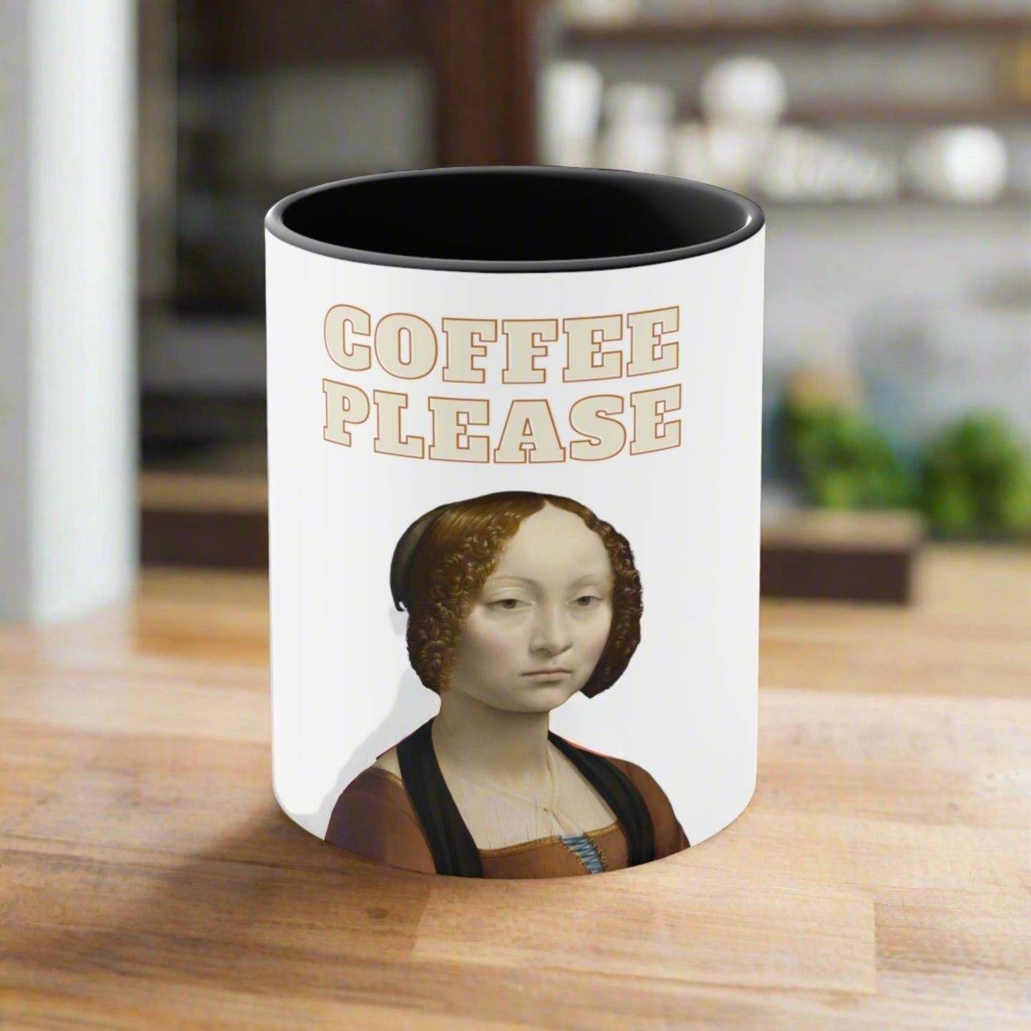 Renaissance "Coffee Please" Mug - Classic Art with a Modern Twist