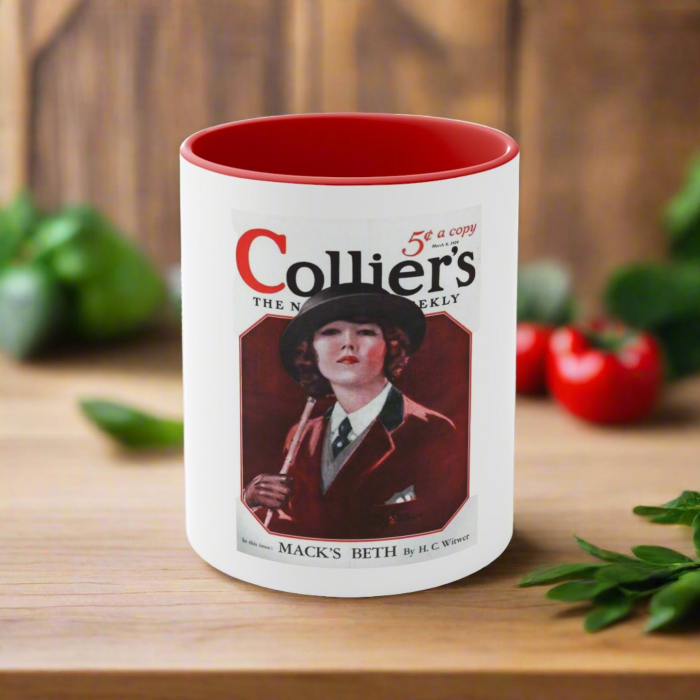 Vintage Collier's Magazine Cover Mug - March 6, 1926