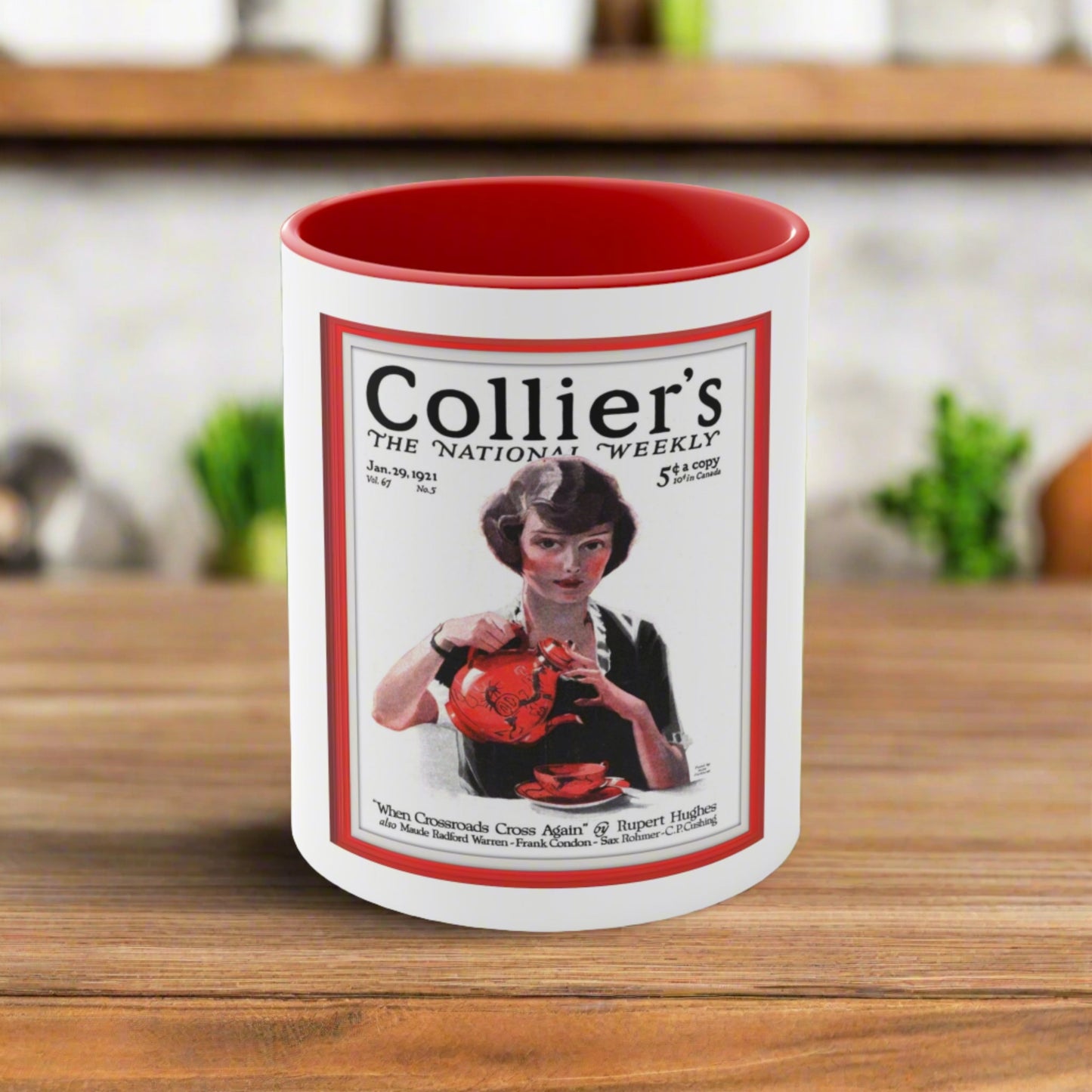 Vintage Collier's Magazine Cover Coffee Mug (11oz)