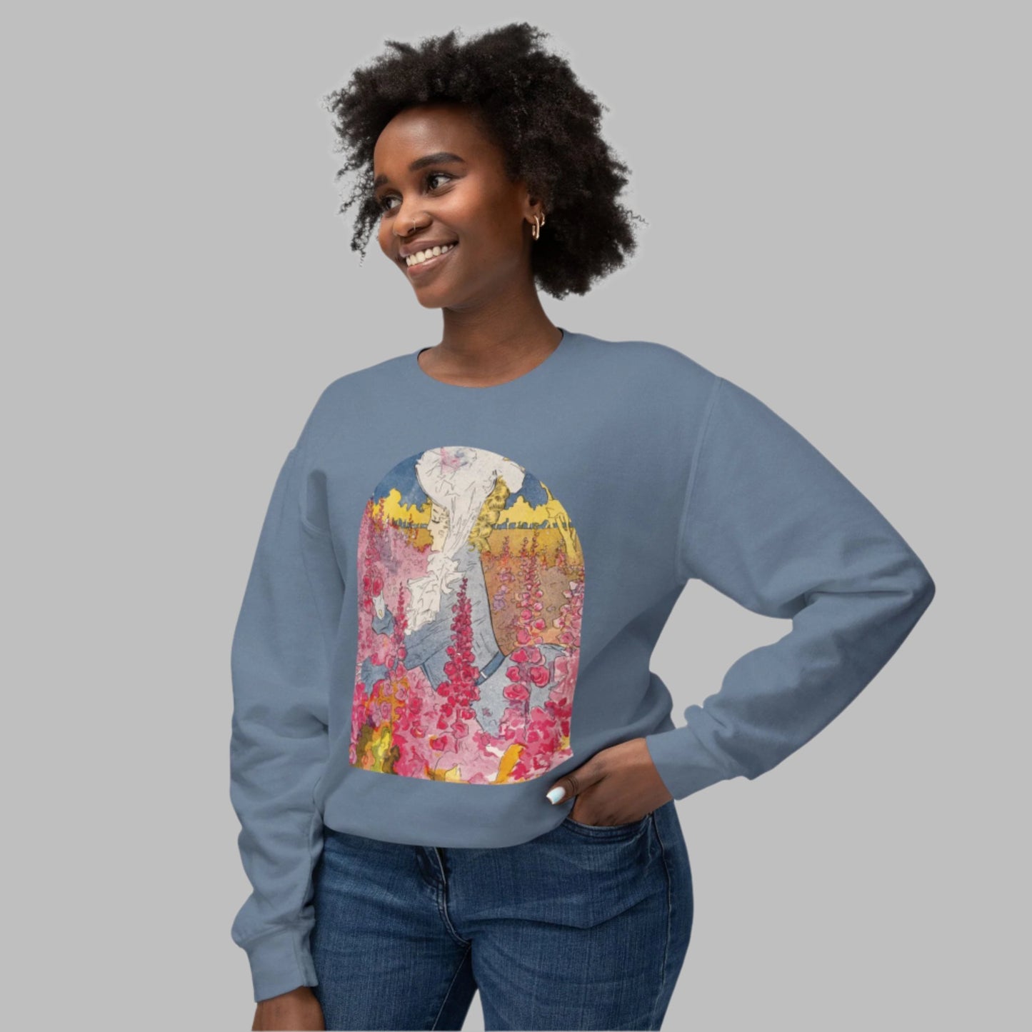 Summer (1907) by Penrhyn Stanlaws – Vintage Art Unisex Crewneck Sweatshirt featuring a classic artwork design for both men and women.