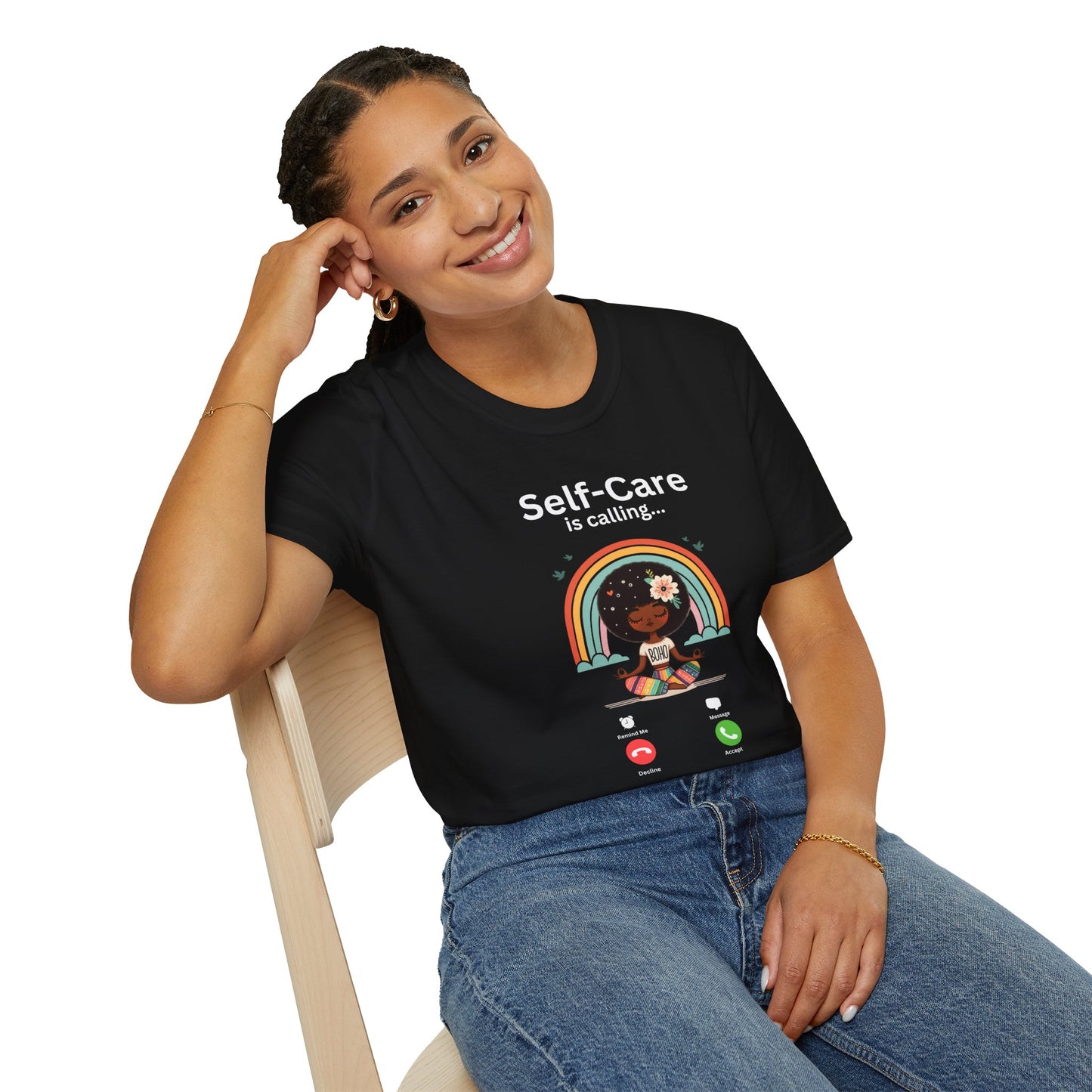 Self-Care is Calling... And I Must Answer Boho T-Shirt