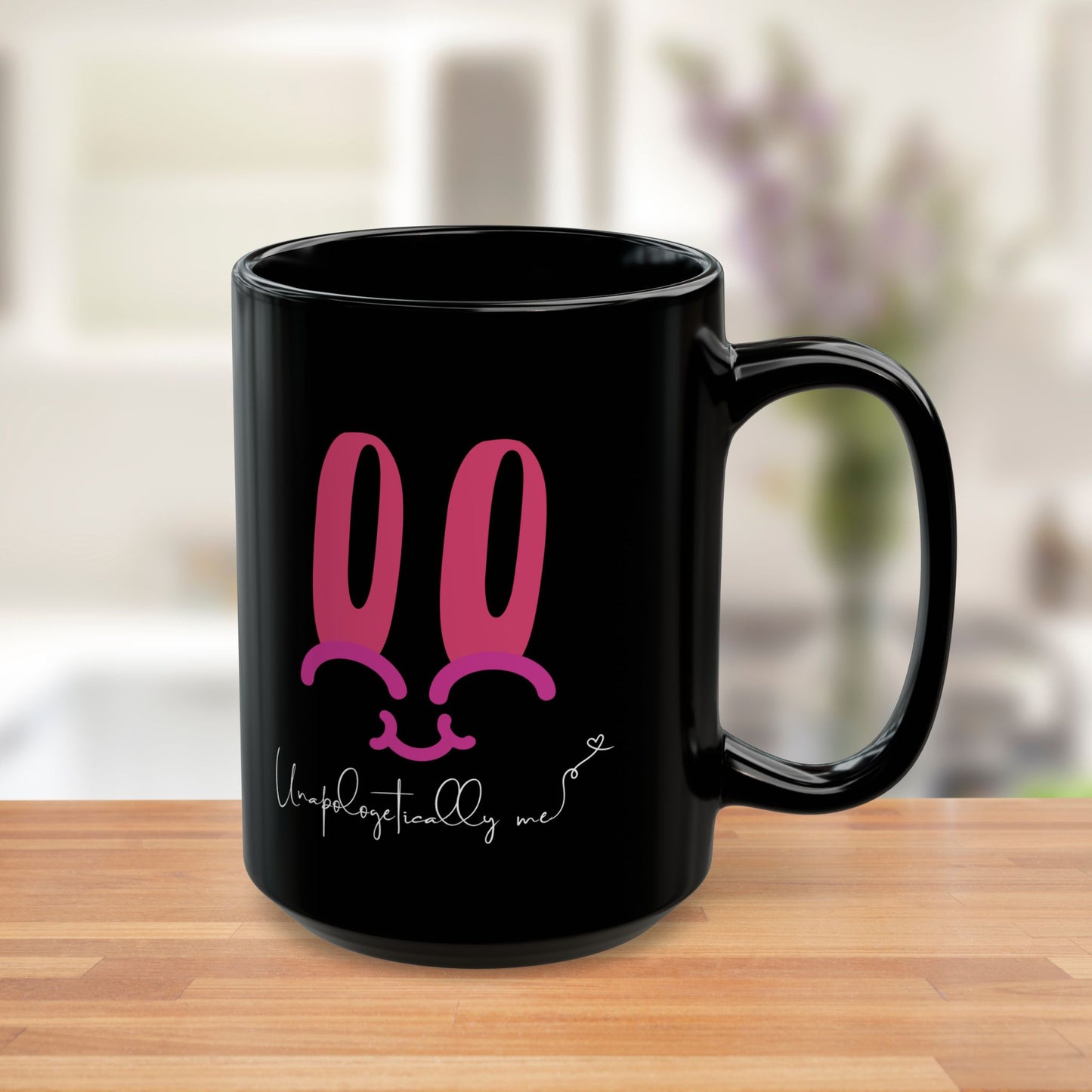 "Unapologetically Me" Coffee Mug – Bunny Face & Worth Era Motivational Mug, 11oz & 15oz