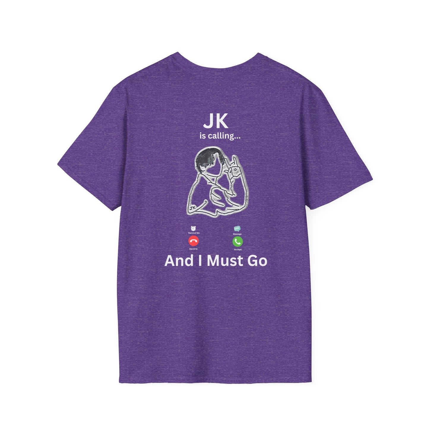JK is Calling T-Shirt | K-Pop Fan Tee | Front & Back Design | XS-5XL