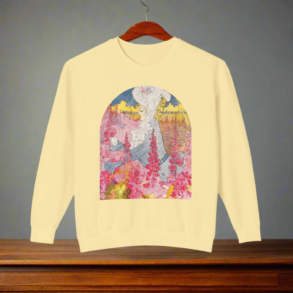 Summer (1907) by Penrhyn Stanlaws – Vintage Art Unisex Crewneck Sweatshirt featuring a classic artwork design for both men and women.