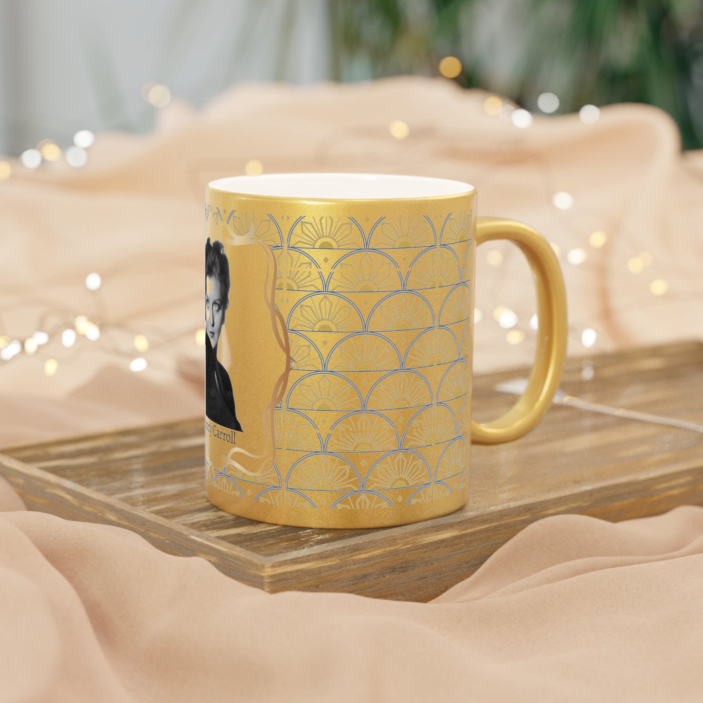 Nancy Carroll Metallic Coffee Mug - Hollywood Golden Years & Silver Screen Tribute