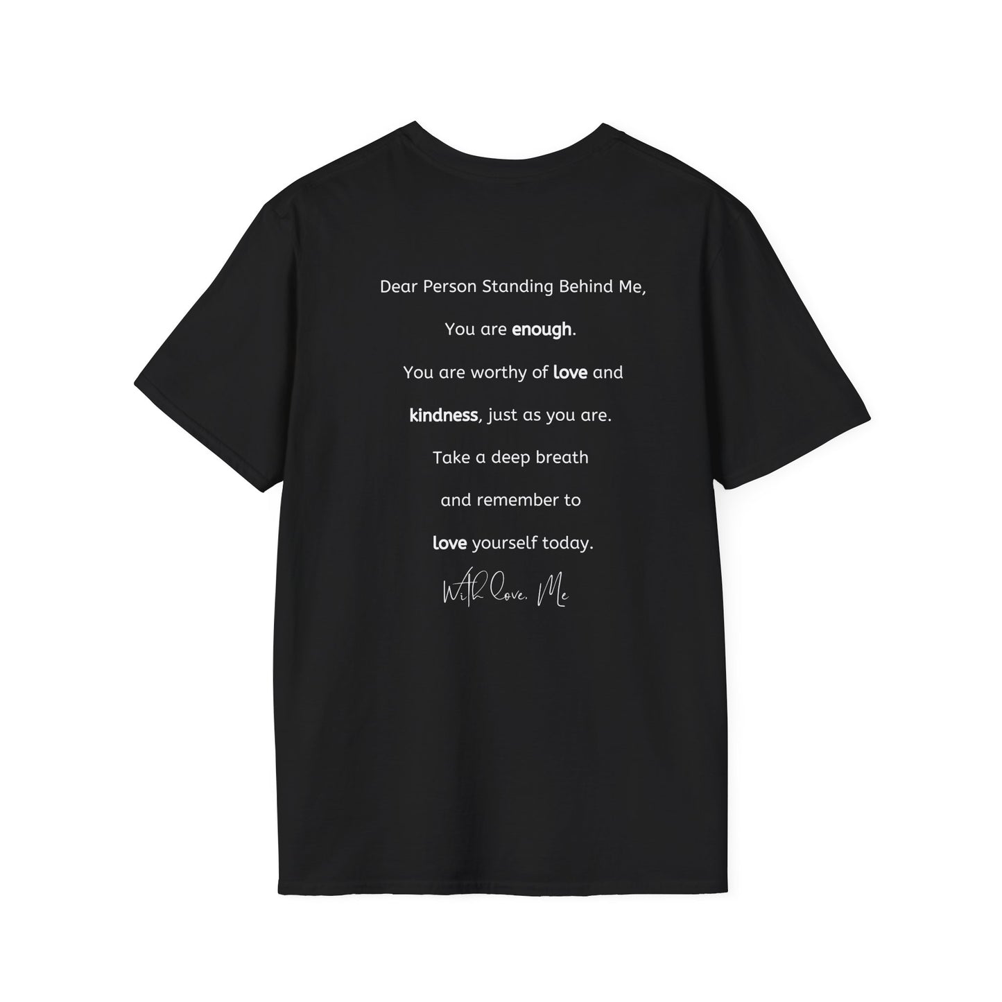 Self-Love is Calling... And I Must Embrace It Boho T-Shirt (With Back Message)