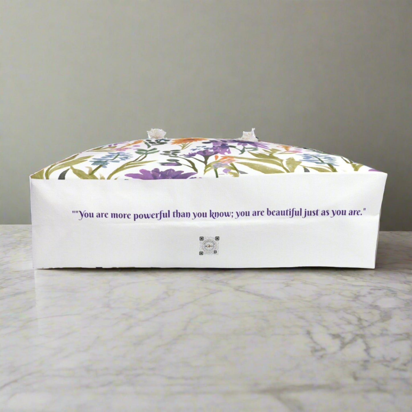 Floral Weekender Bag - White