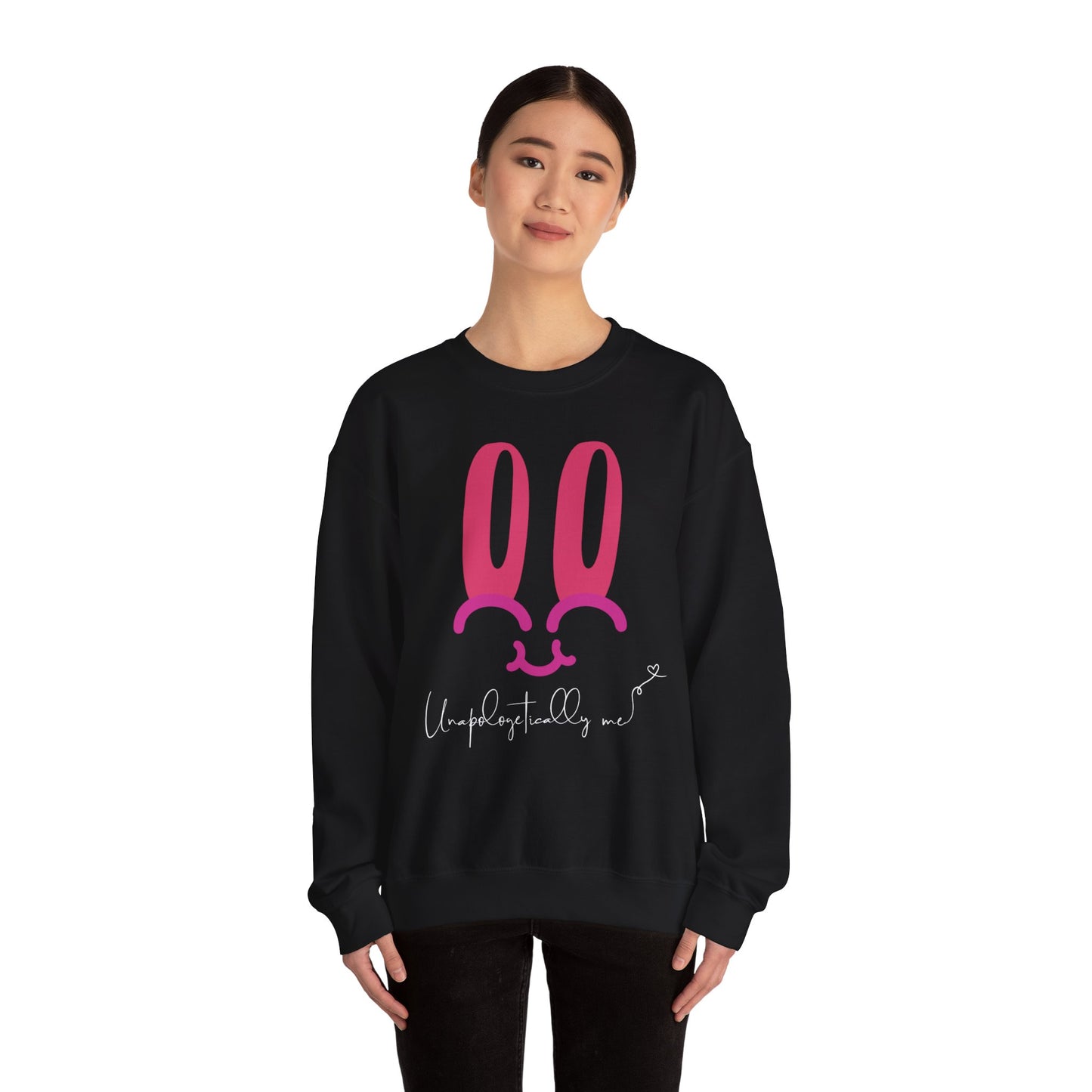 "Unapologetically Me" Bunny Face Sweatshirt - Comfort Meets Confidence