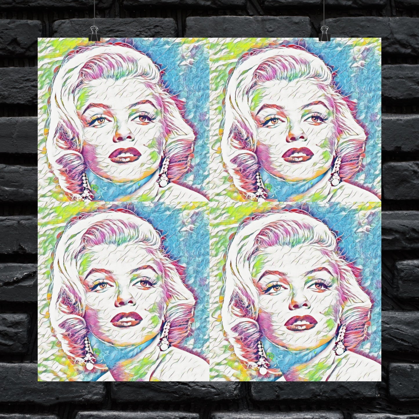 Pop Art Marilyn Monroe Poster - Vibrant and Iconic Wall Decor