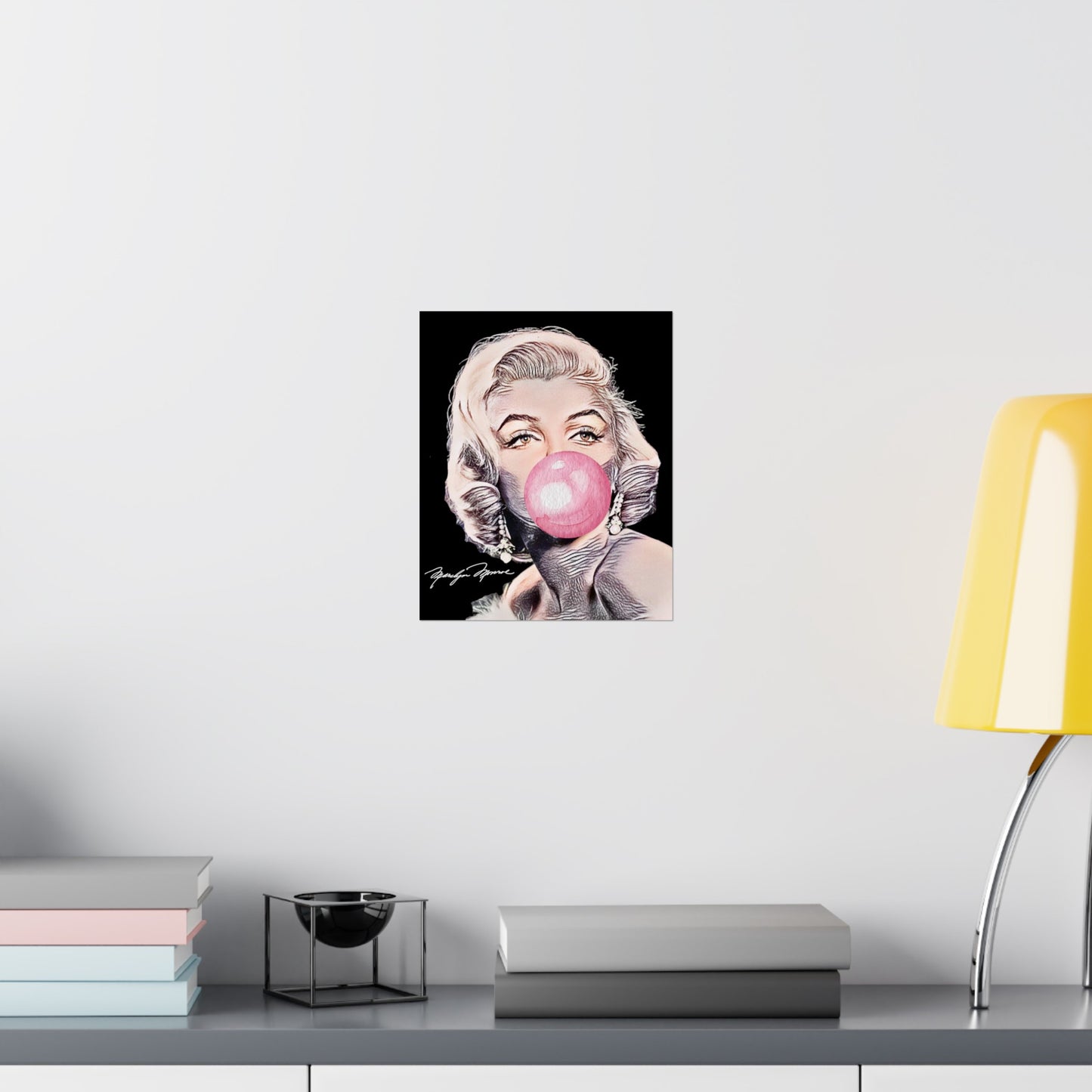 Marilyn Monroe Bubblegum Poster - Iconic and Playful Wall Art