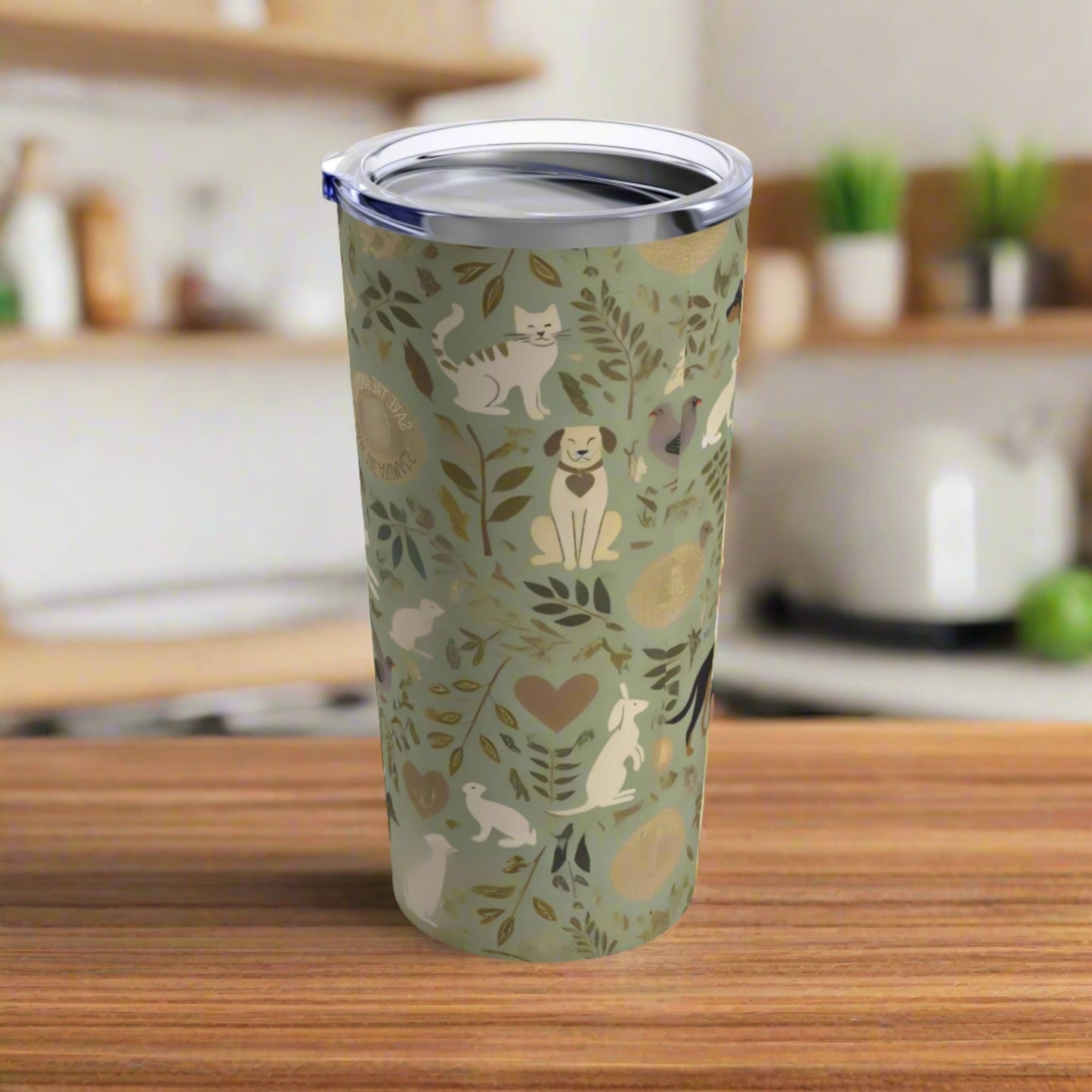 Estelle Taylor Collection 20oz Tumbler - Vintage Animal Print