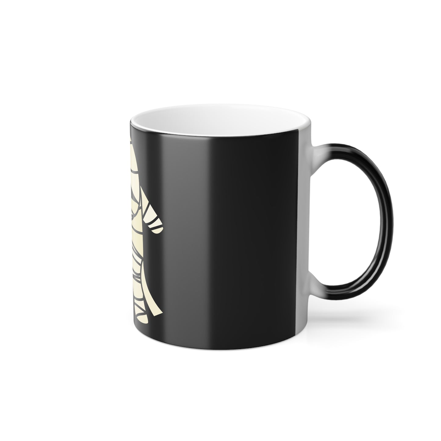 Heat-activated color-changing coffee mug