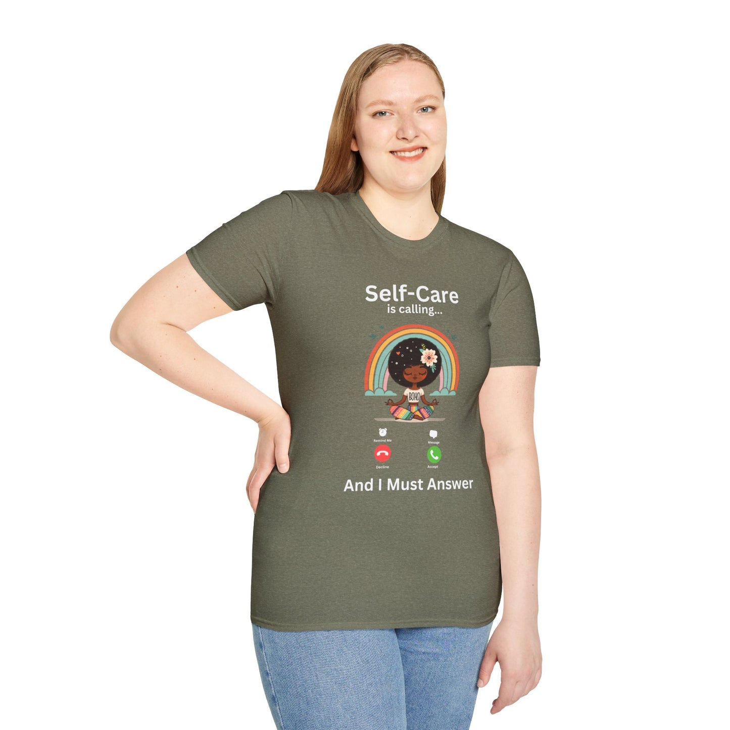 Self-Care is Calling... And I Must Answer Boho T-Shirt