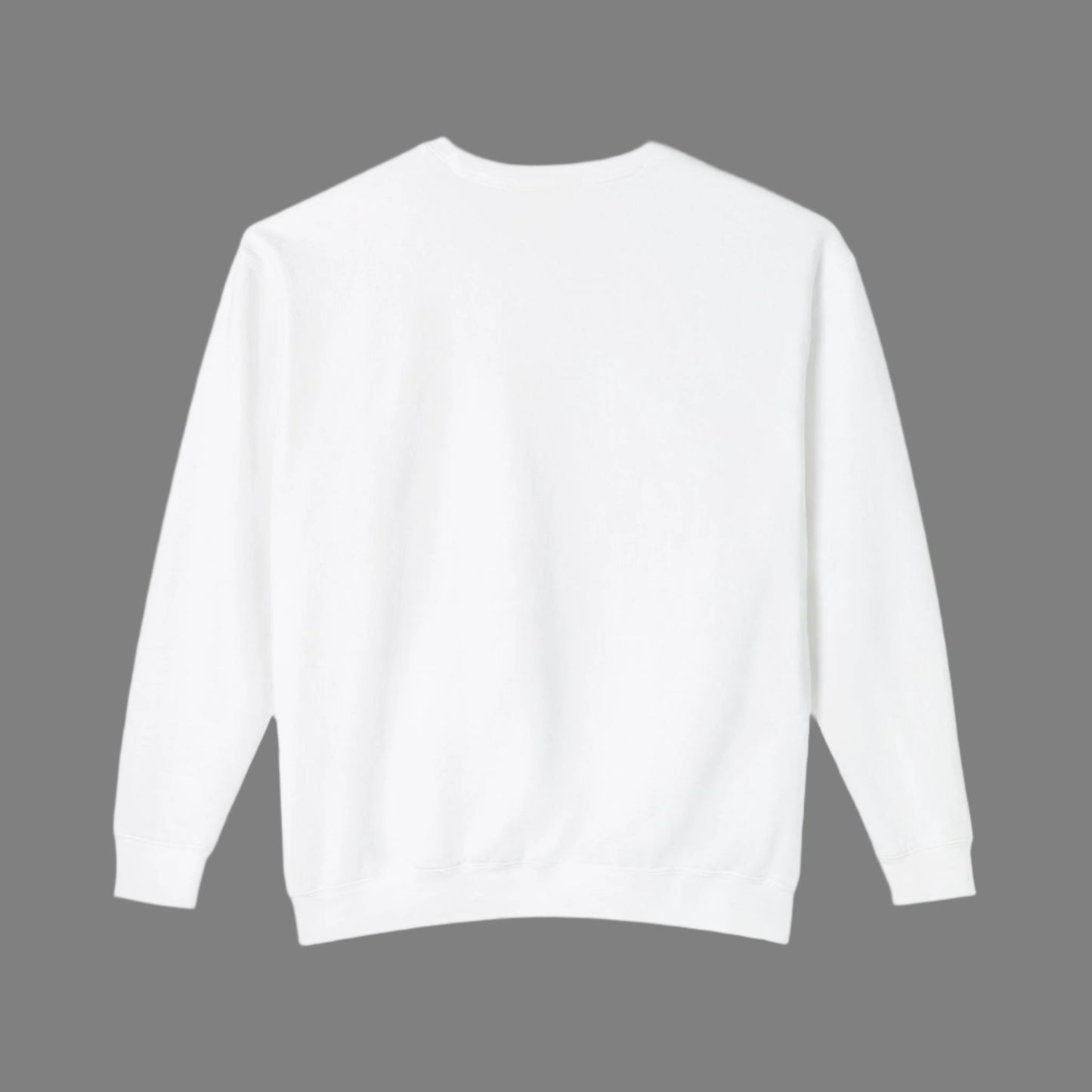 Unisex crewneck sweatshirt featuring a vibrant floral garden design with lush botanical patterns.