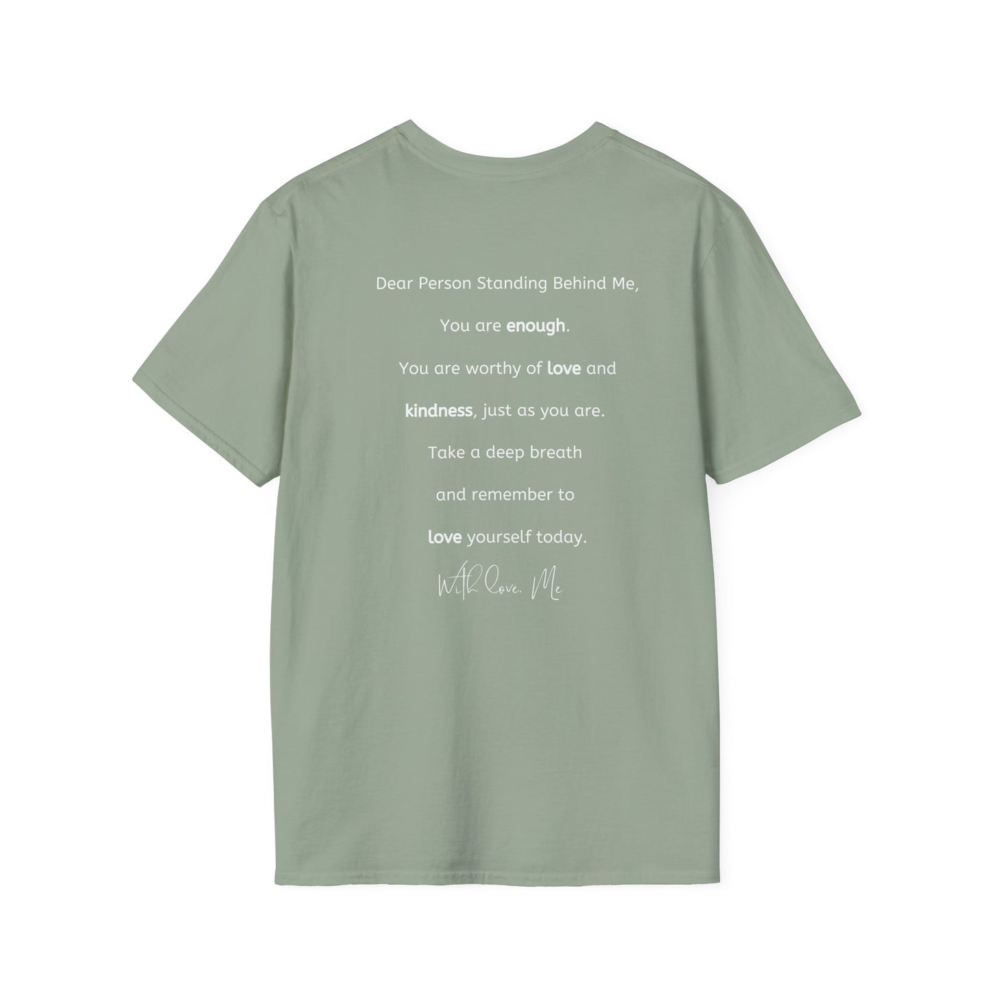 Self-Love is Calling... And I Must Embrace It Boho T-Shirt (With Back Message)