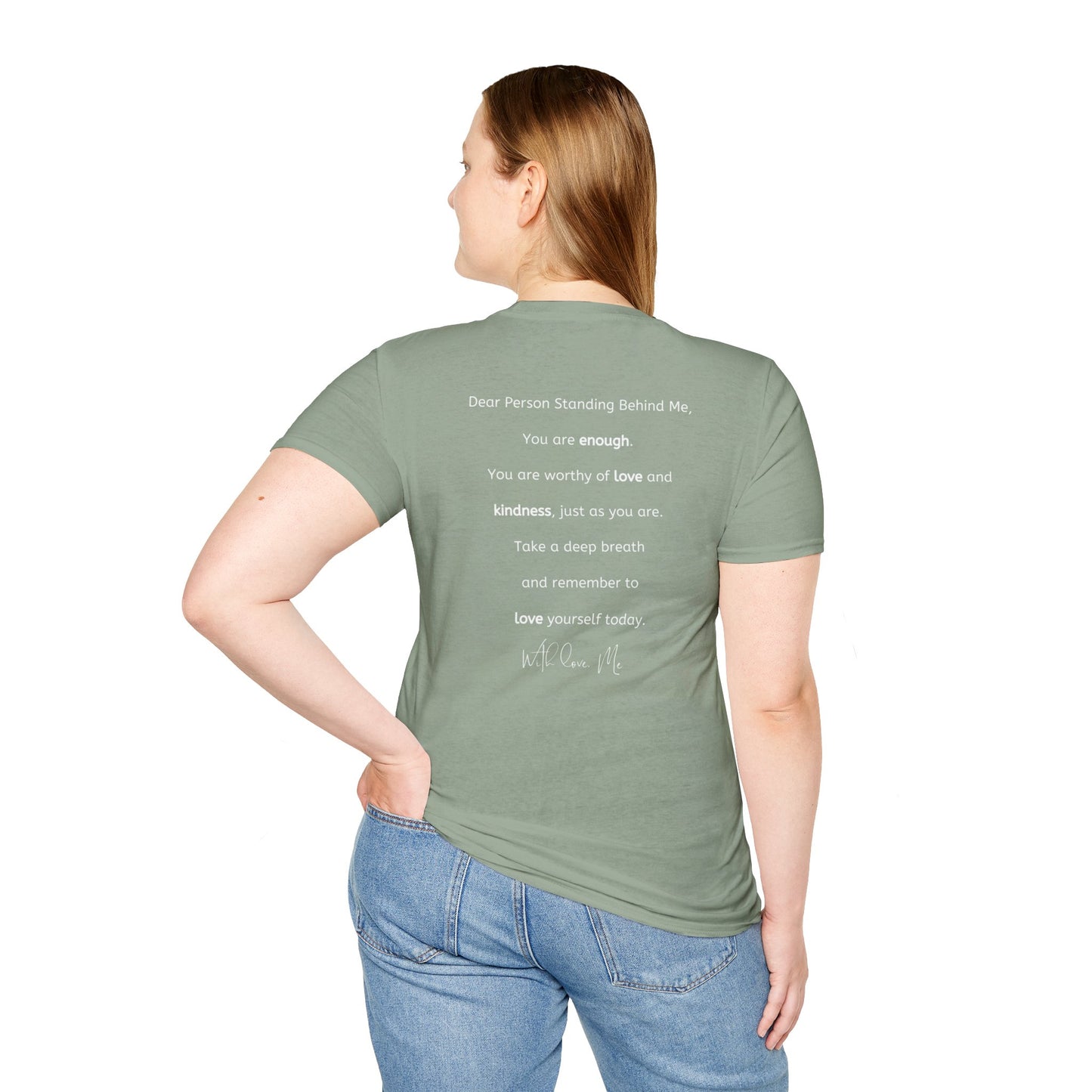 Self-Love is Calling... And I Must Embrace It Boho T-Shirt (With Back Message)